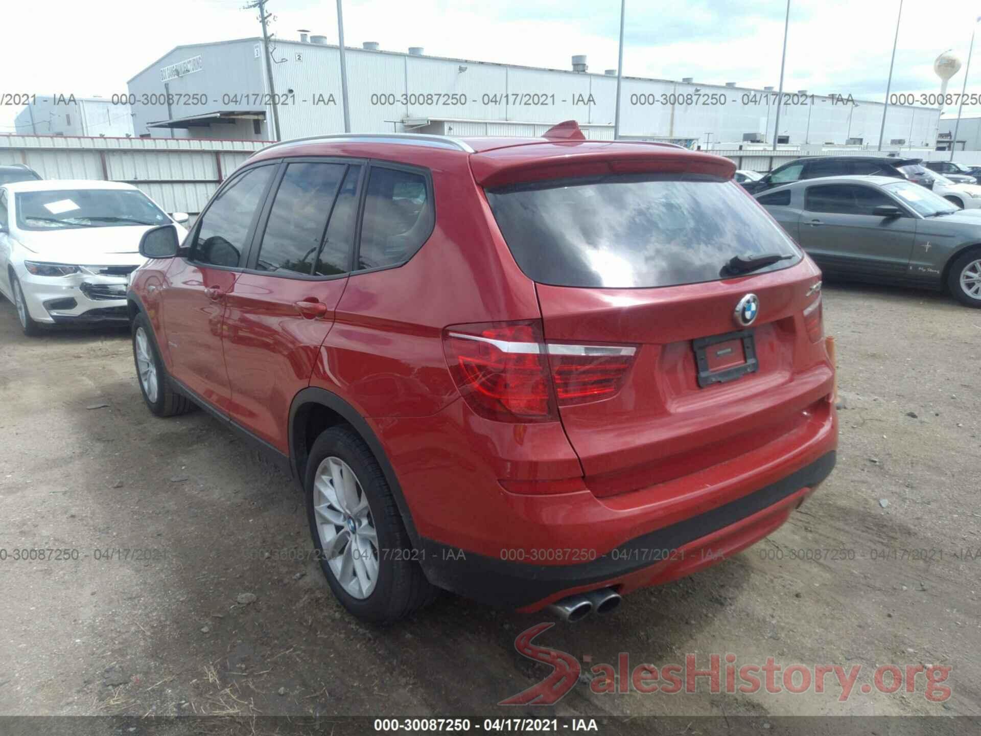 5UXWZ7C32H0V89321 2017 BMW X3