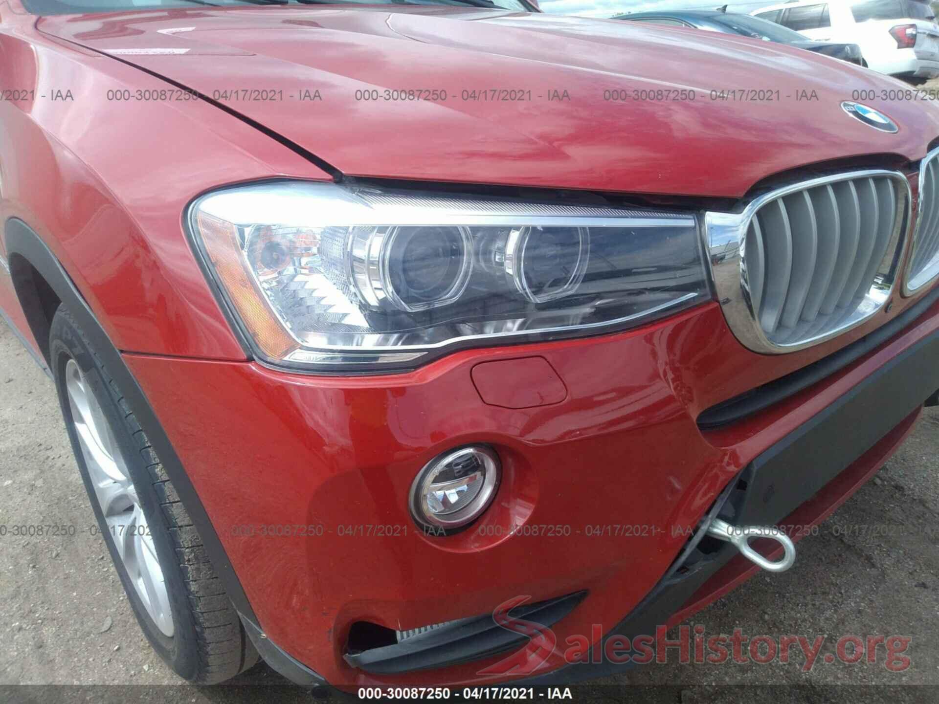 5UXWZ7C32H0V89321 2017 BMW X3