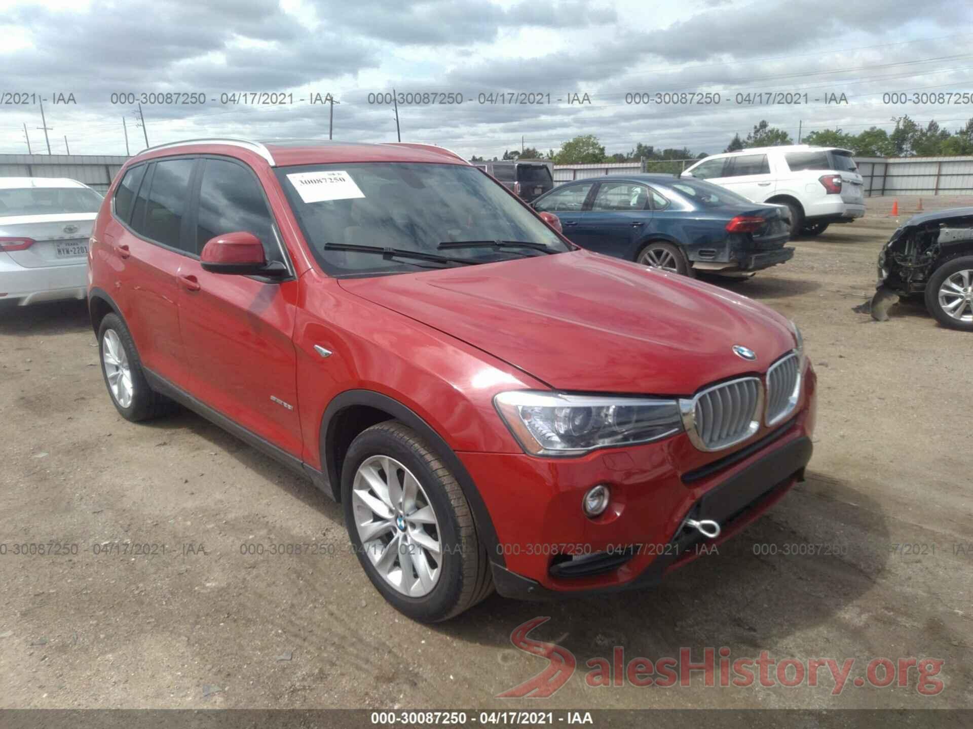 5UXWZ7C32H0V89321 2017 BMW X3