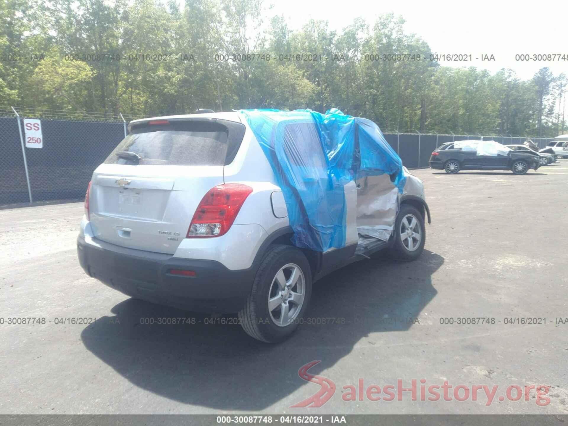 KL7CJNSBXGB759370 2016 CHEVROLET TRAX