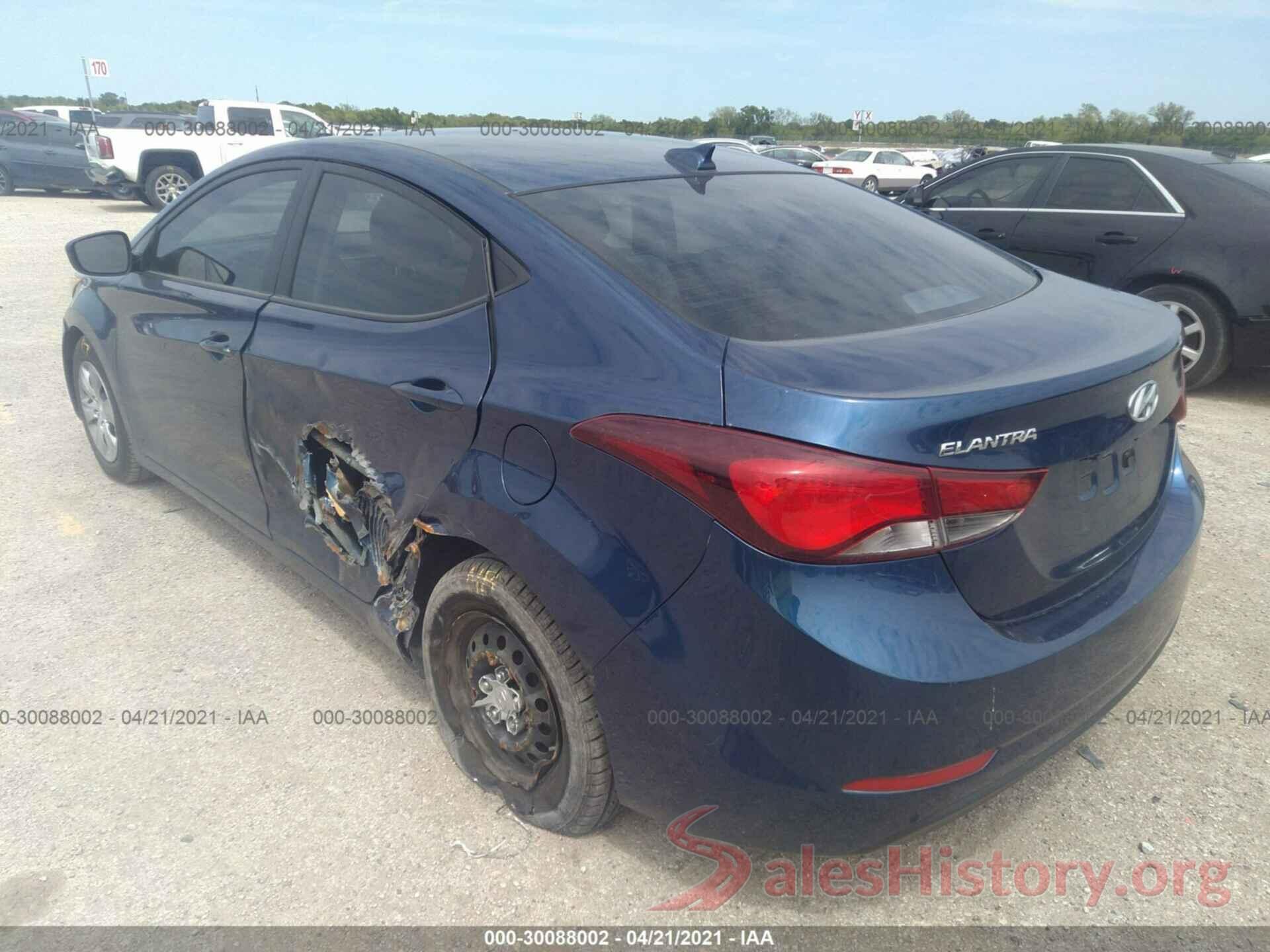 5NPDH4AE1GH783760 2016 HYUNDAI ELANTRA