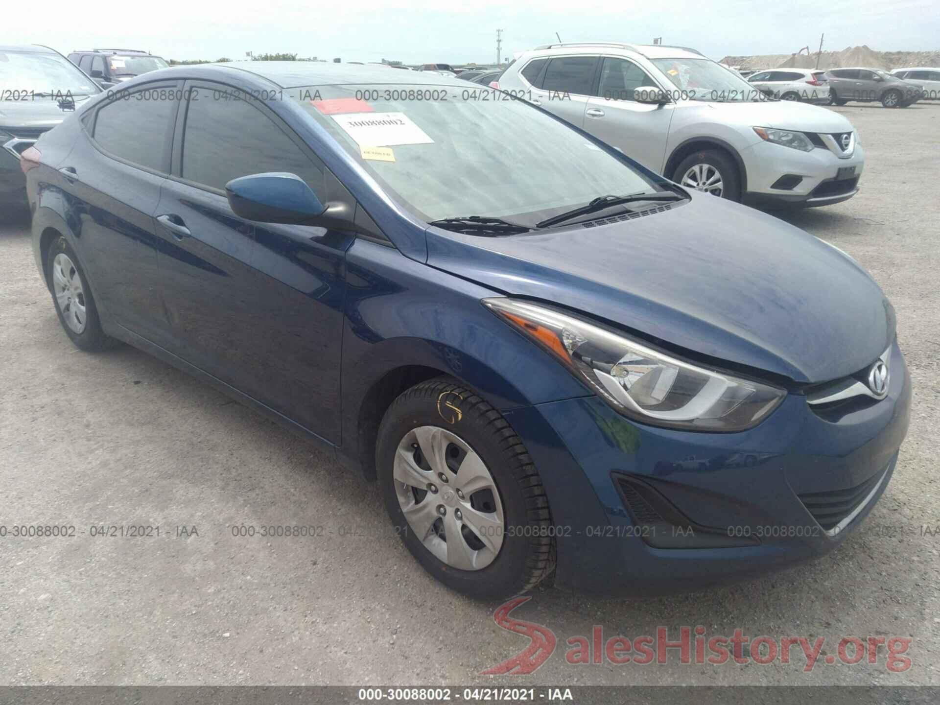 5NPDH4AE1GH783760 2016 HYUNDAI ELANTRA