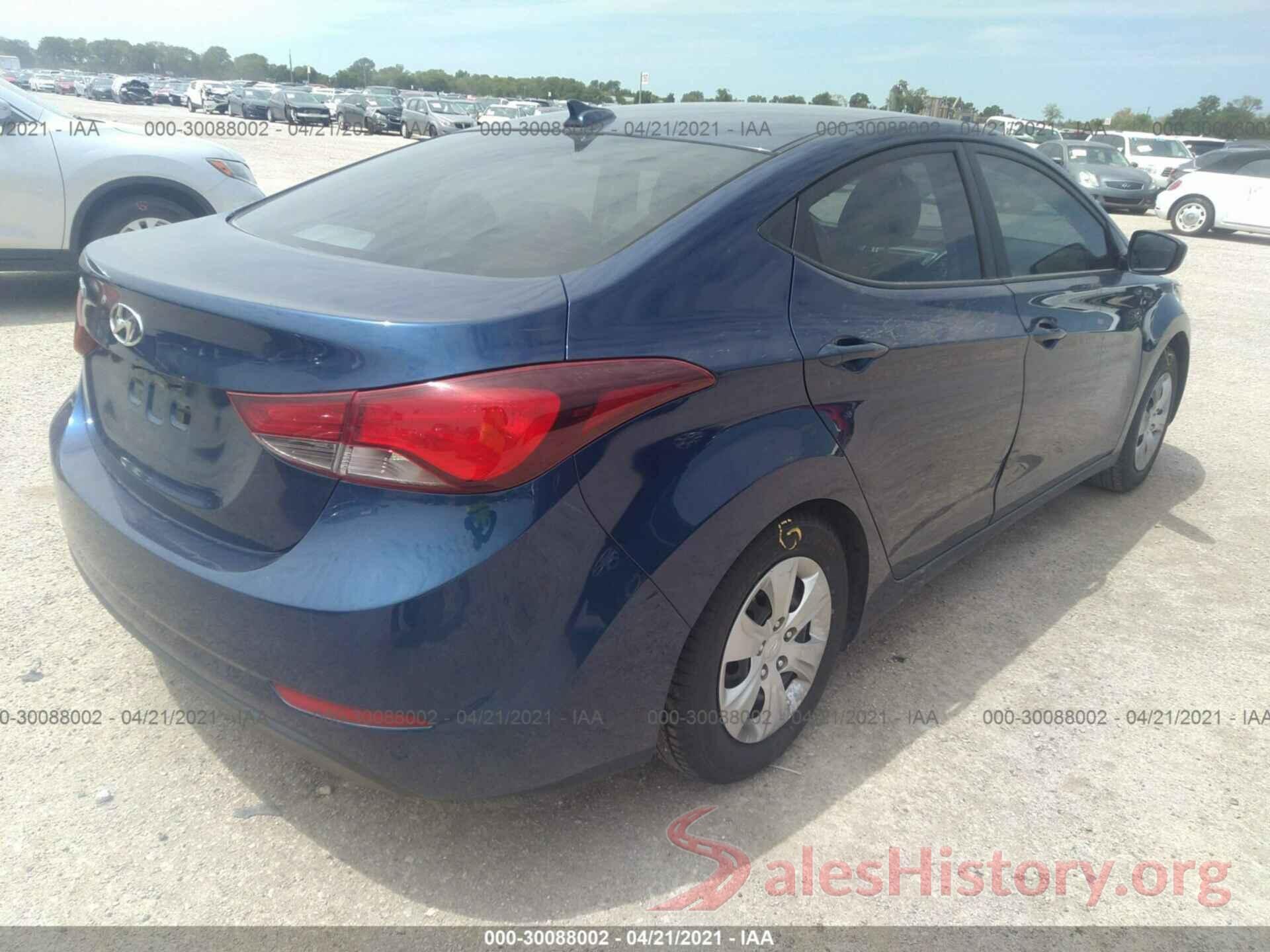 5NPDH4AE1GH783760 2016 HYUNDAI ELANTRA