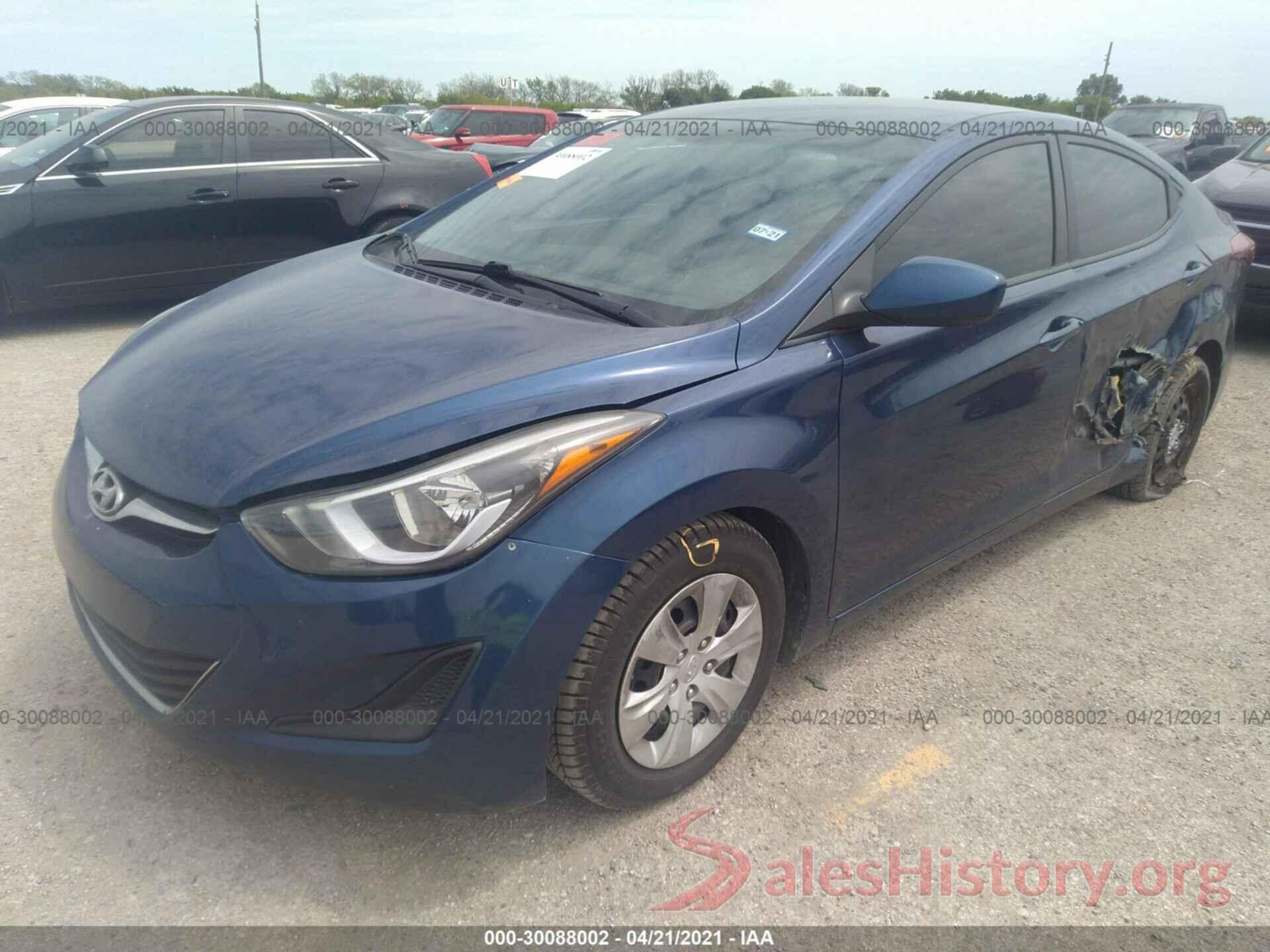 5NPDH4AE1GH783760 2016 HYUNDAI ELANTRA