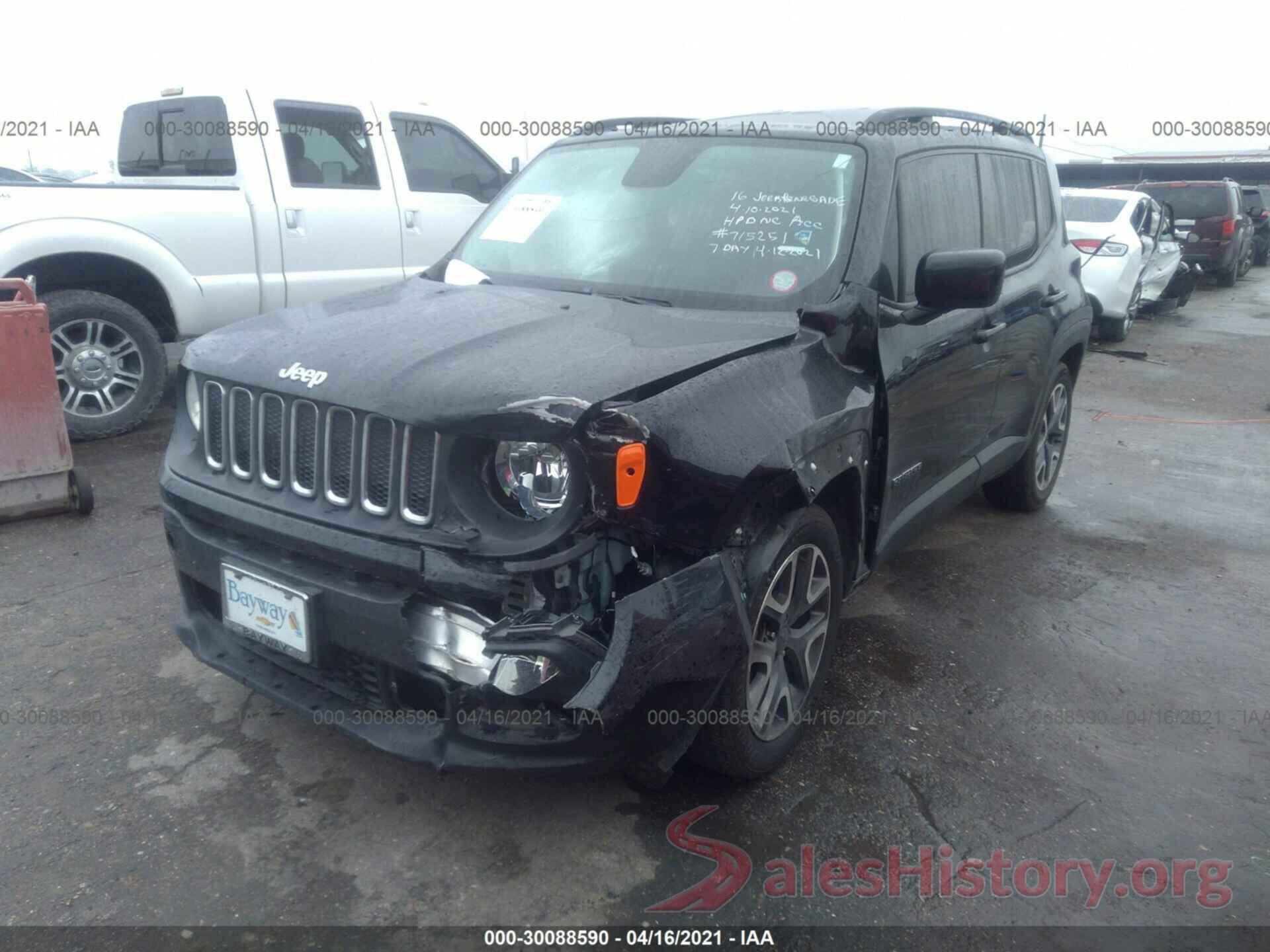 ZACCJABT4GPE23501 2016 JEEP RENEGADE