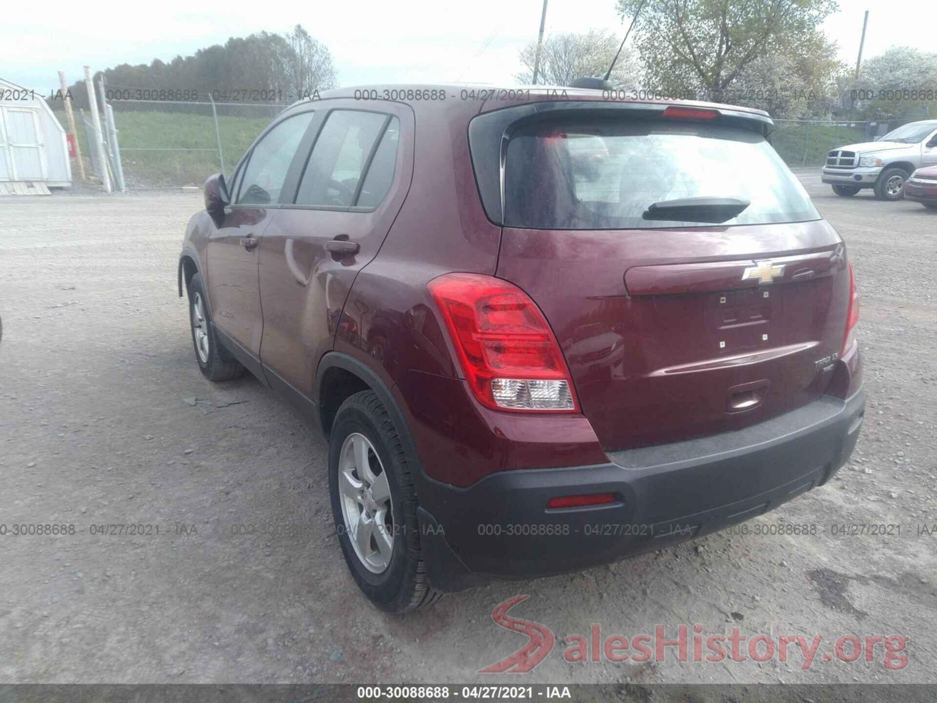 3GNCJNSB0GL213704 2016 CHEVROLET TRAX