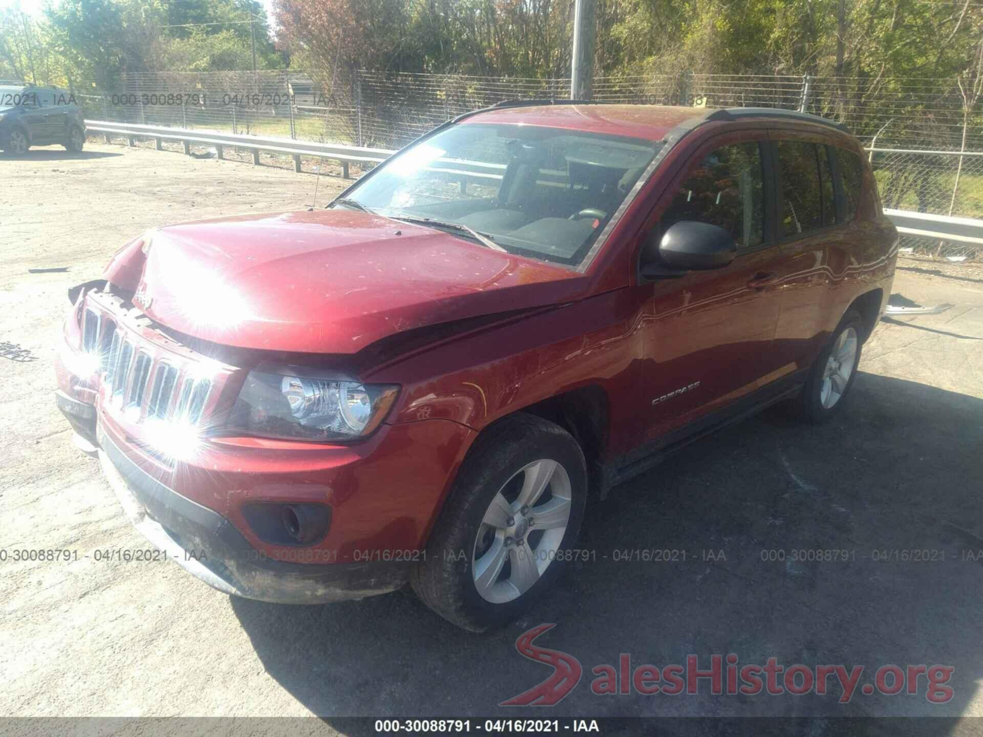 1C4NJCBAXGD742760 2016 JEEP COMPASS