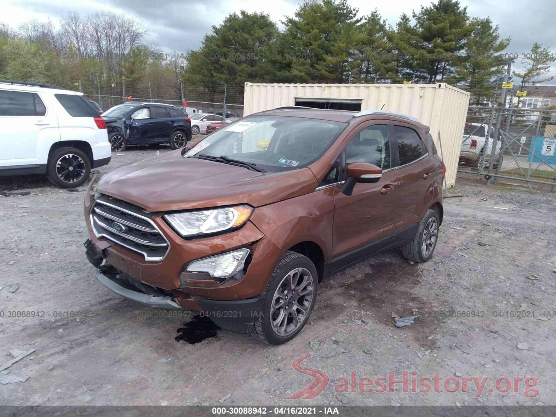 MAJ6S3KLXKC267733 2019 FORD ECOSPORT