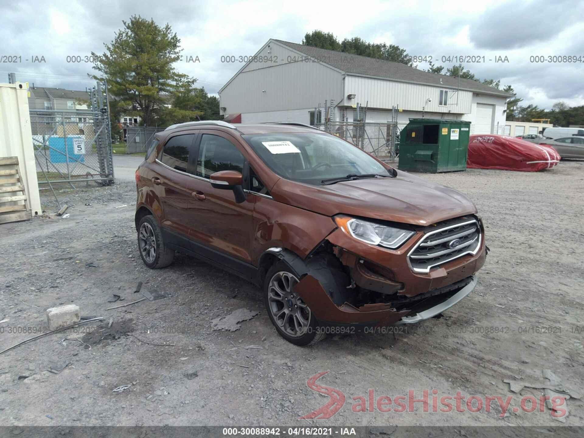 MAJ6S3KLXKC267733 2019 FORD ECOSPORT