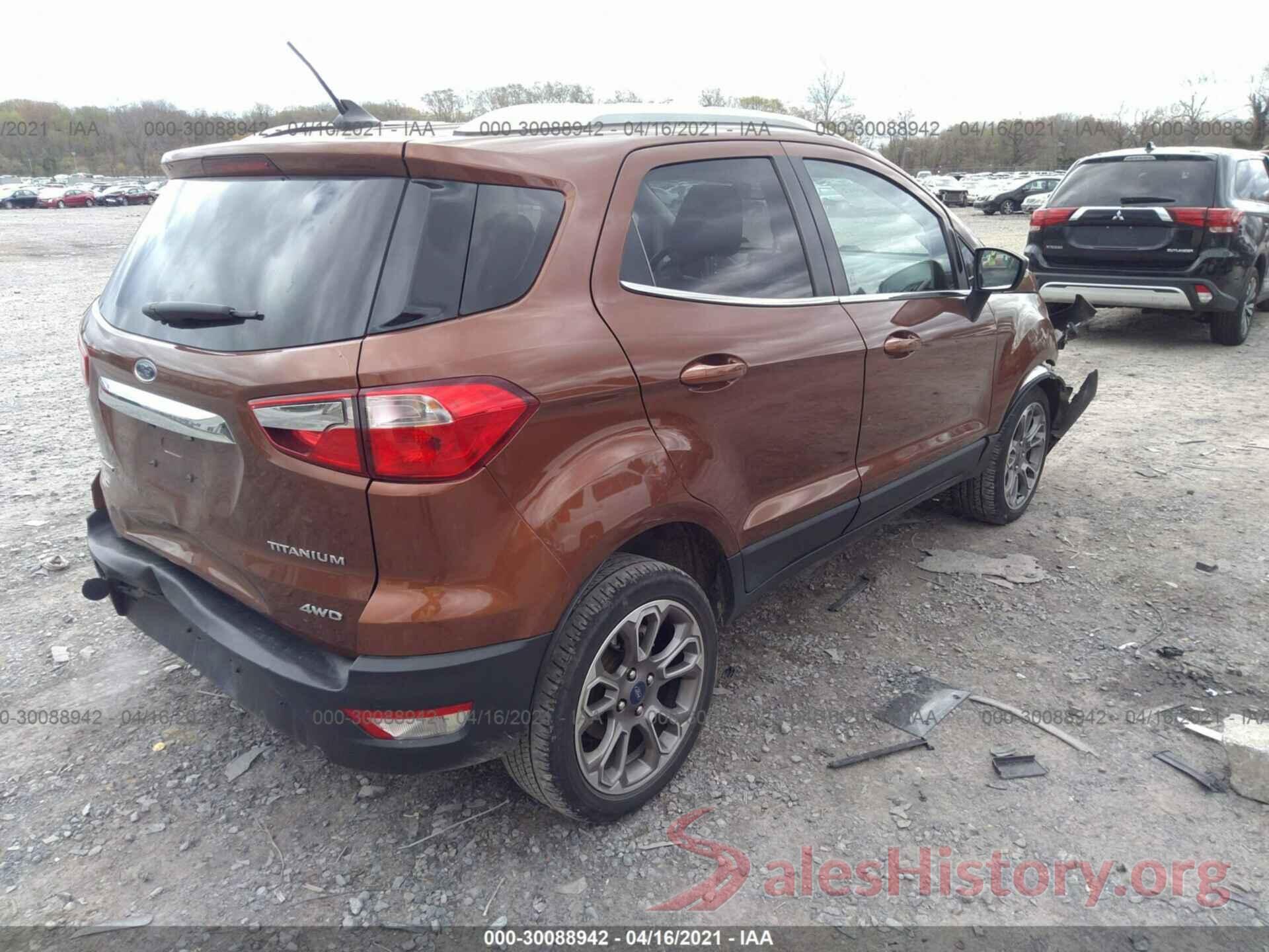 MAJ6S3KLXKC267733 2019 FORD ECOSPORT