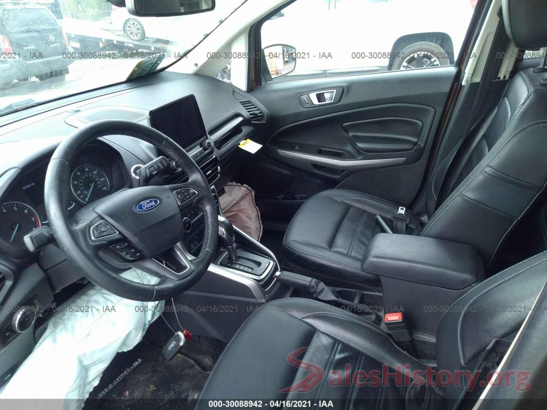 MAJ6S3KLXKC267733 2019 FORD ECOSPORT