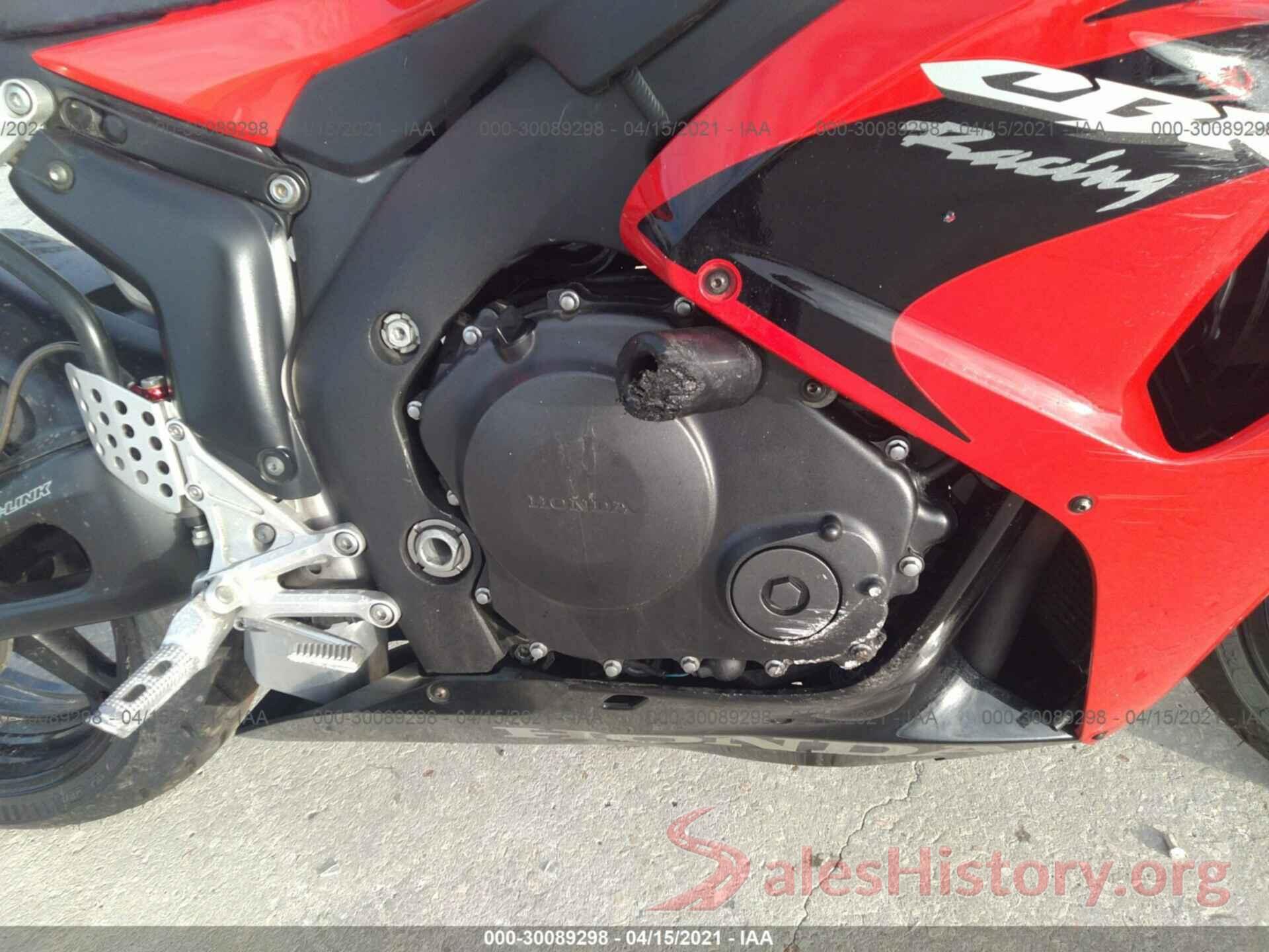 JH2SC57087M300124 2007 HONDA CBR1000