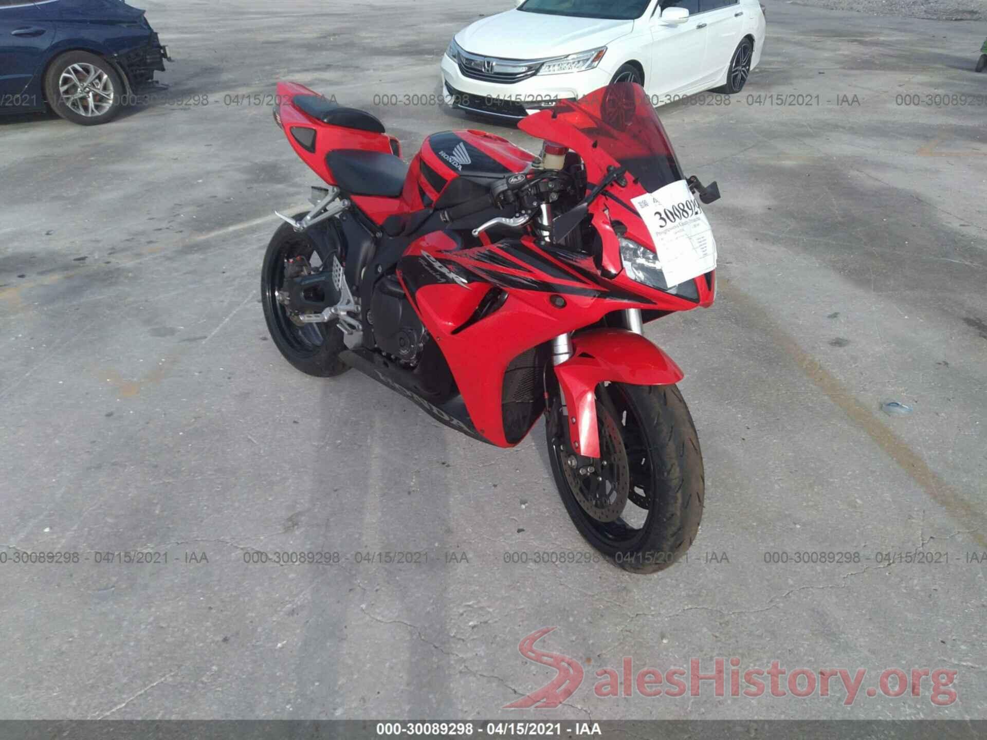 JH2SC57087M300124 2007 HONDA CBR1000