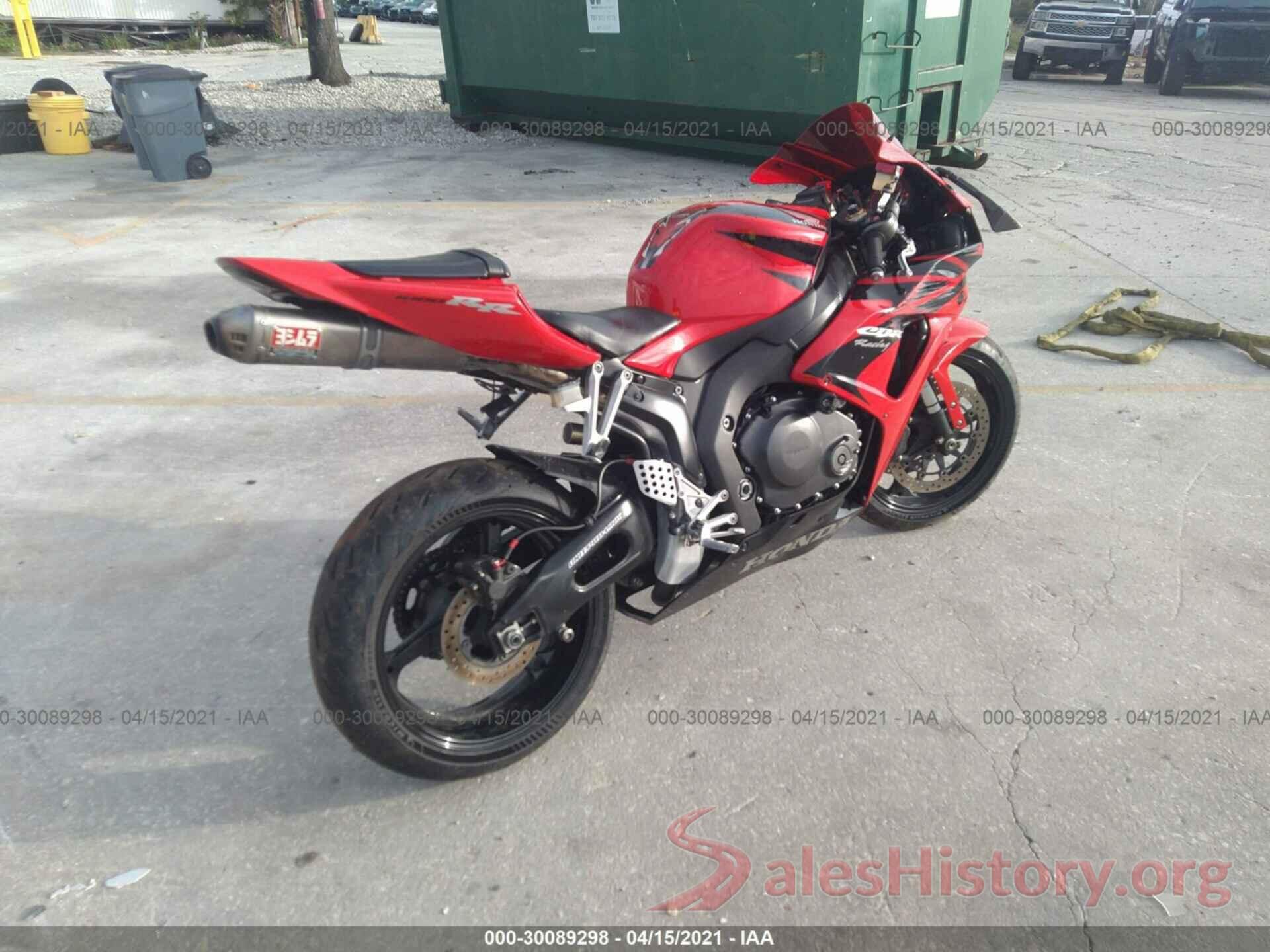 JH2SC57087M300124 2007 HONDA CBR1000