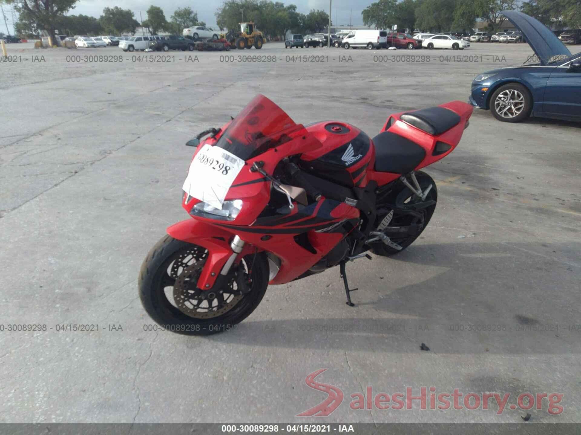 JH2SC57087M300124 2007 HONDA CBR1000