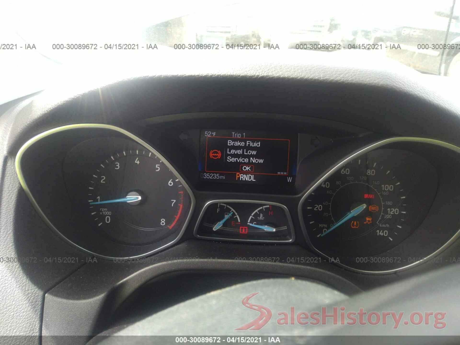 1FADP3F25GL209014 2016 FORD FOCUS