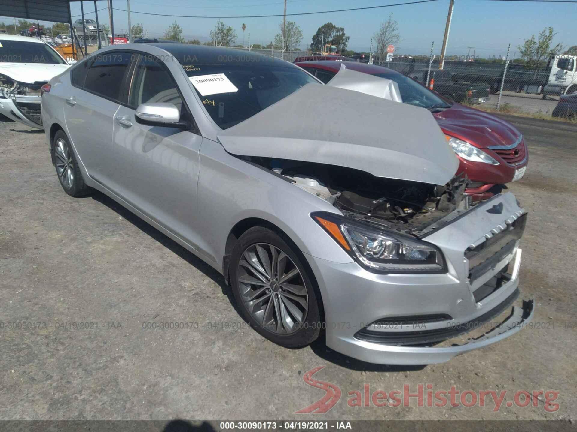 KMHGN4JE6GU140750 2016 HYUNDAI GENESIS