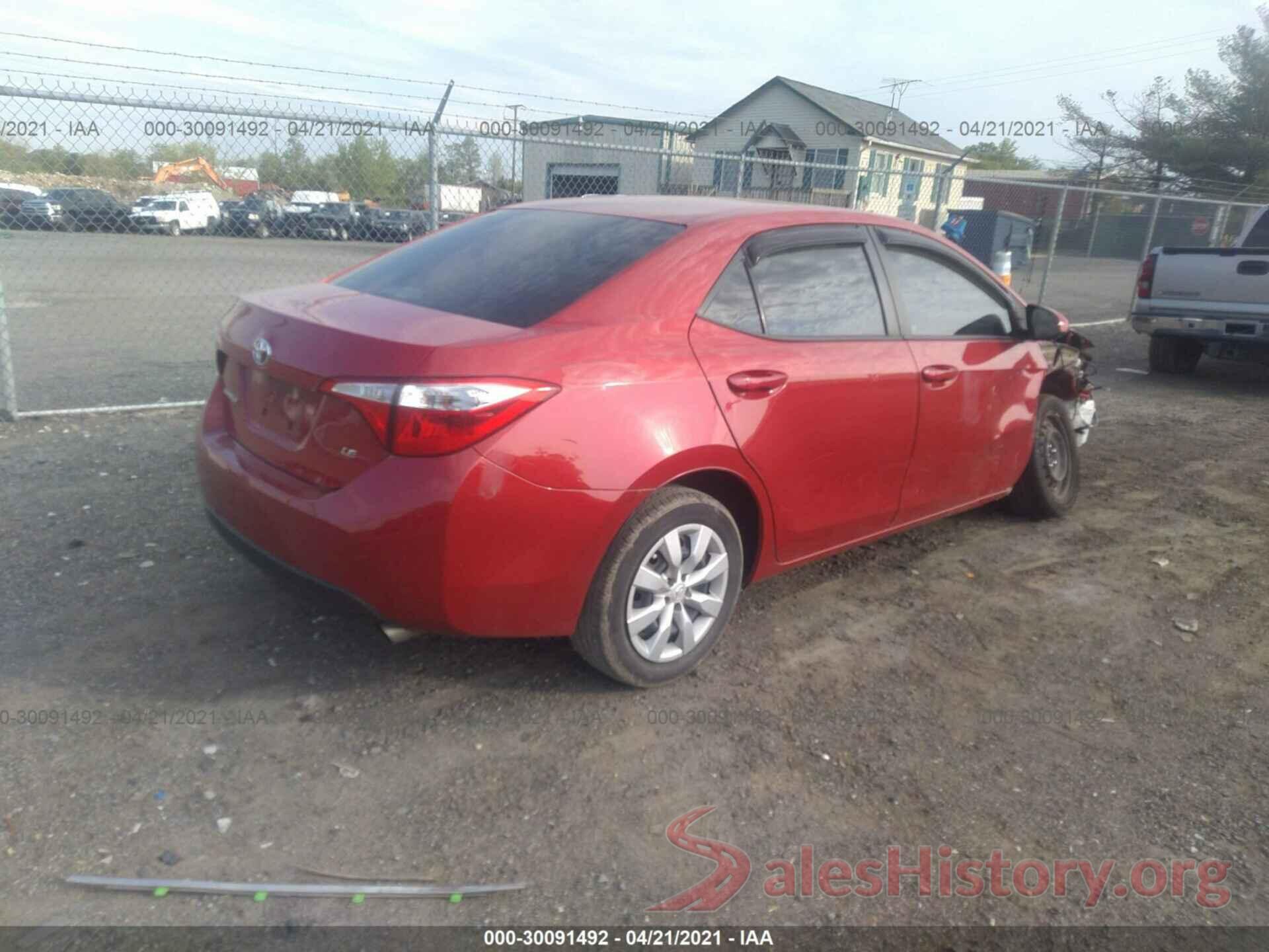 2T1BURHE5GC702820 2016 TOYOTA COROLLA