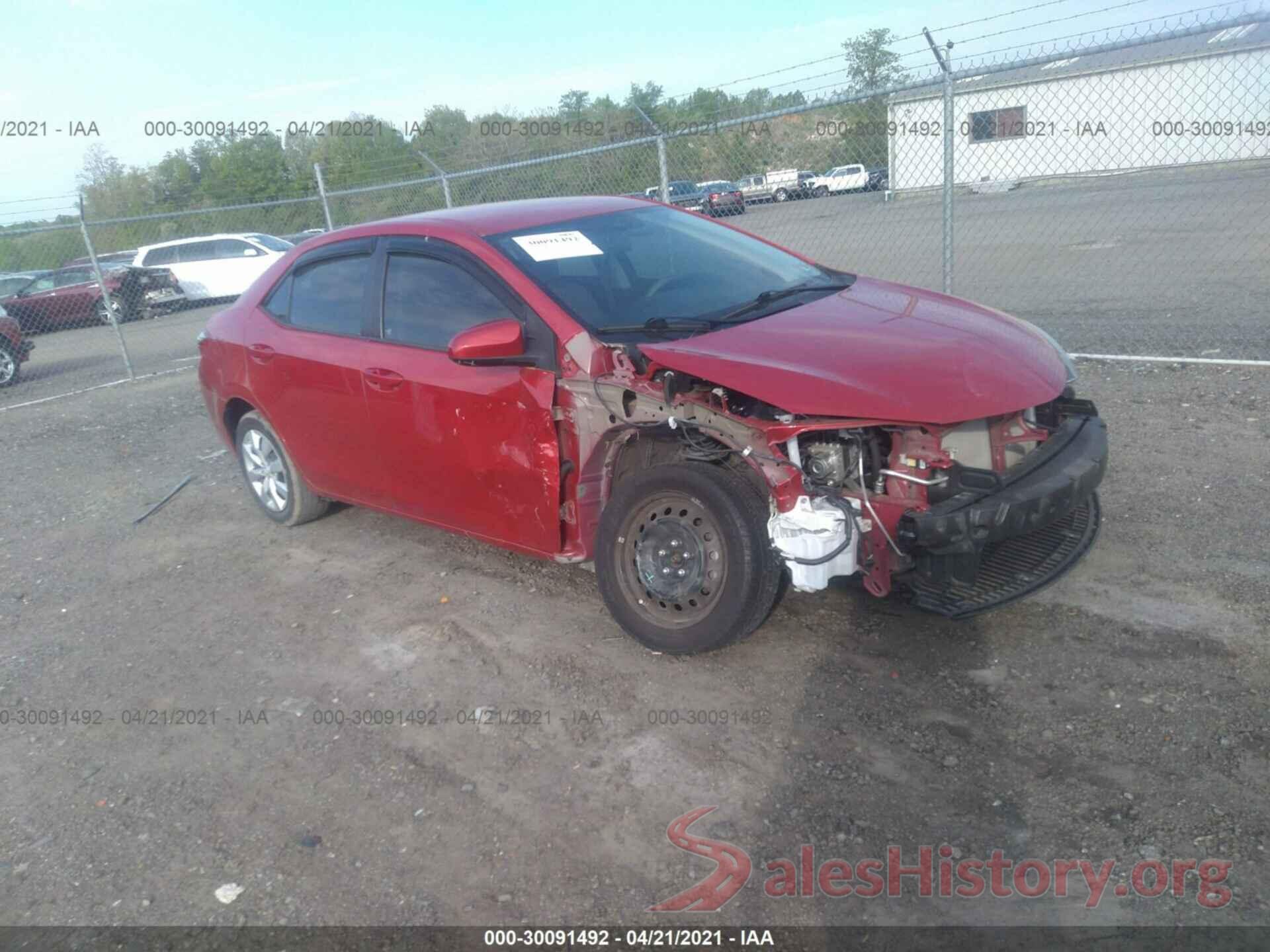 2T1BURHE5GC702820 2016 TOYOTA COROLLA