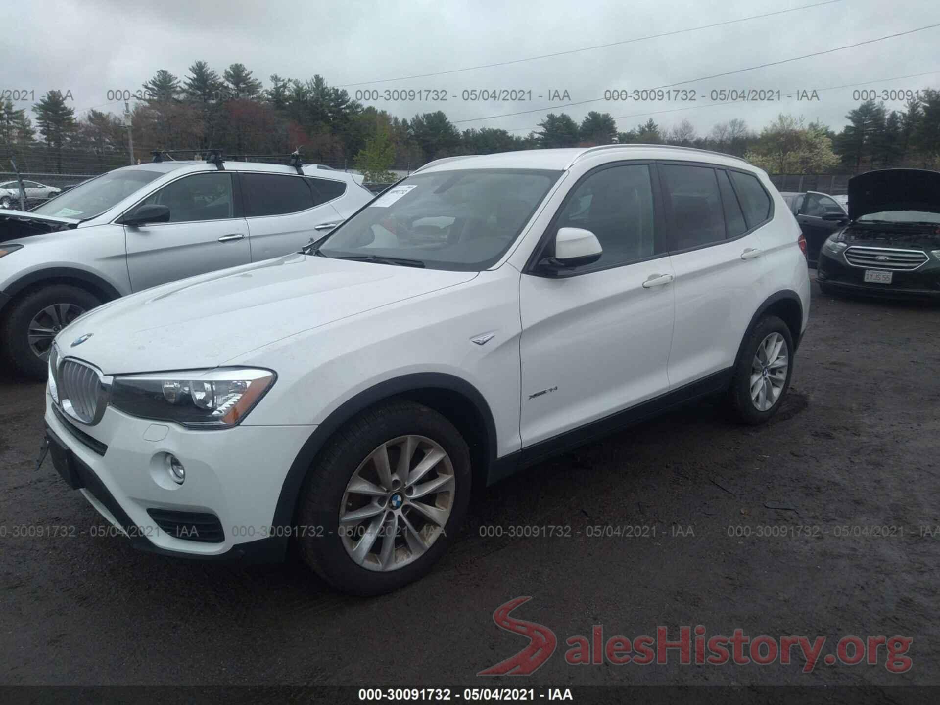 5UXWX9C34H0T18858 2017 BMW X3