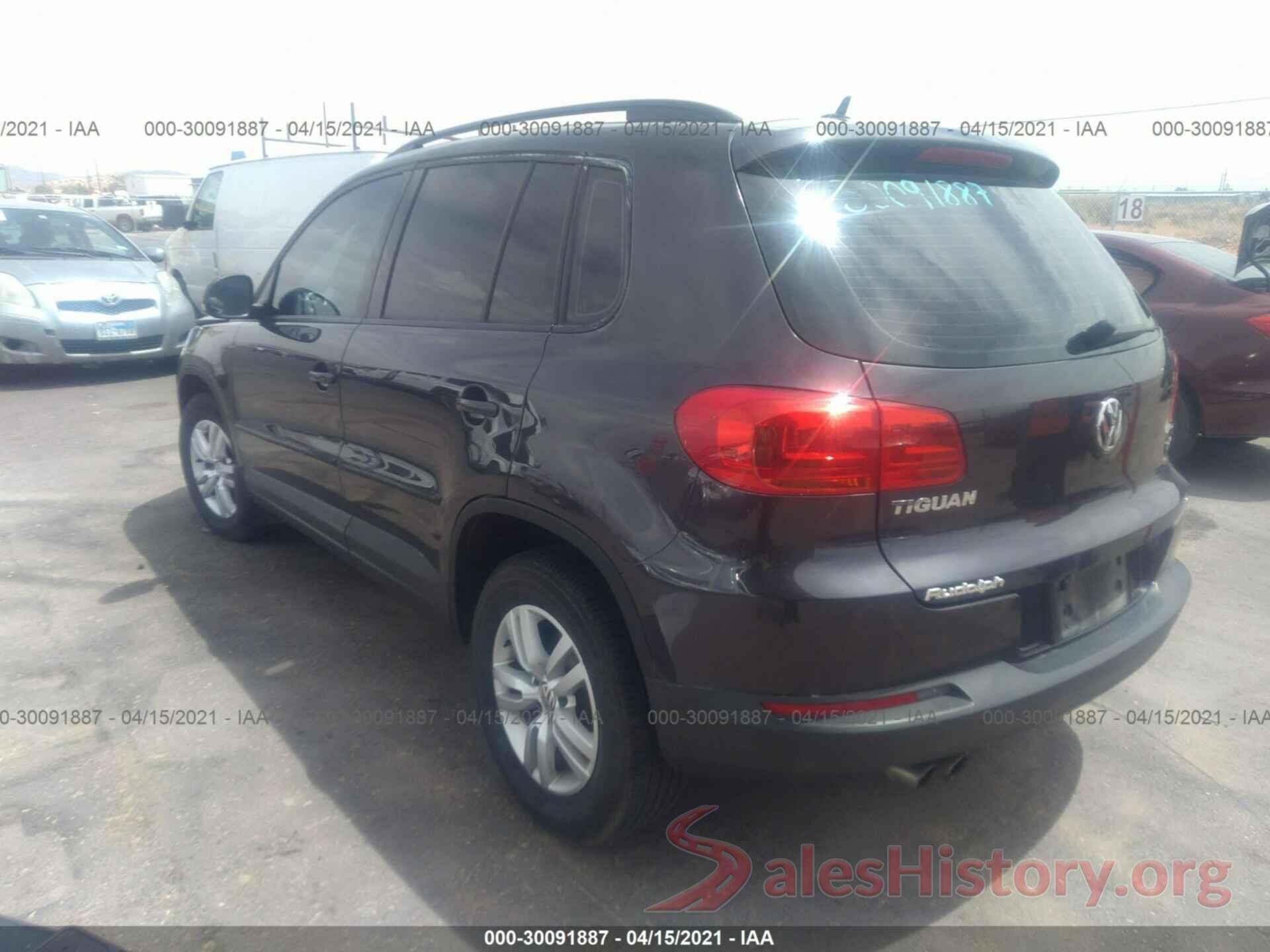 WVGBV7AXXGW567897 2016 VOLKSWAGEN TIGUAN