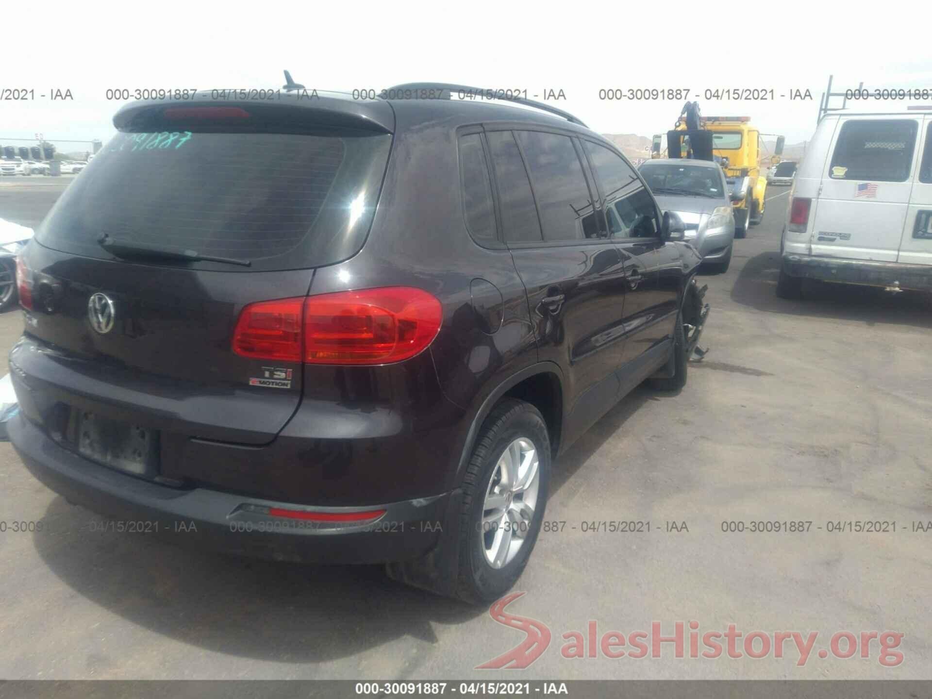 WVGBV7AXXGW567897 2016 VOLKSWAGEN TIGUAN