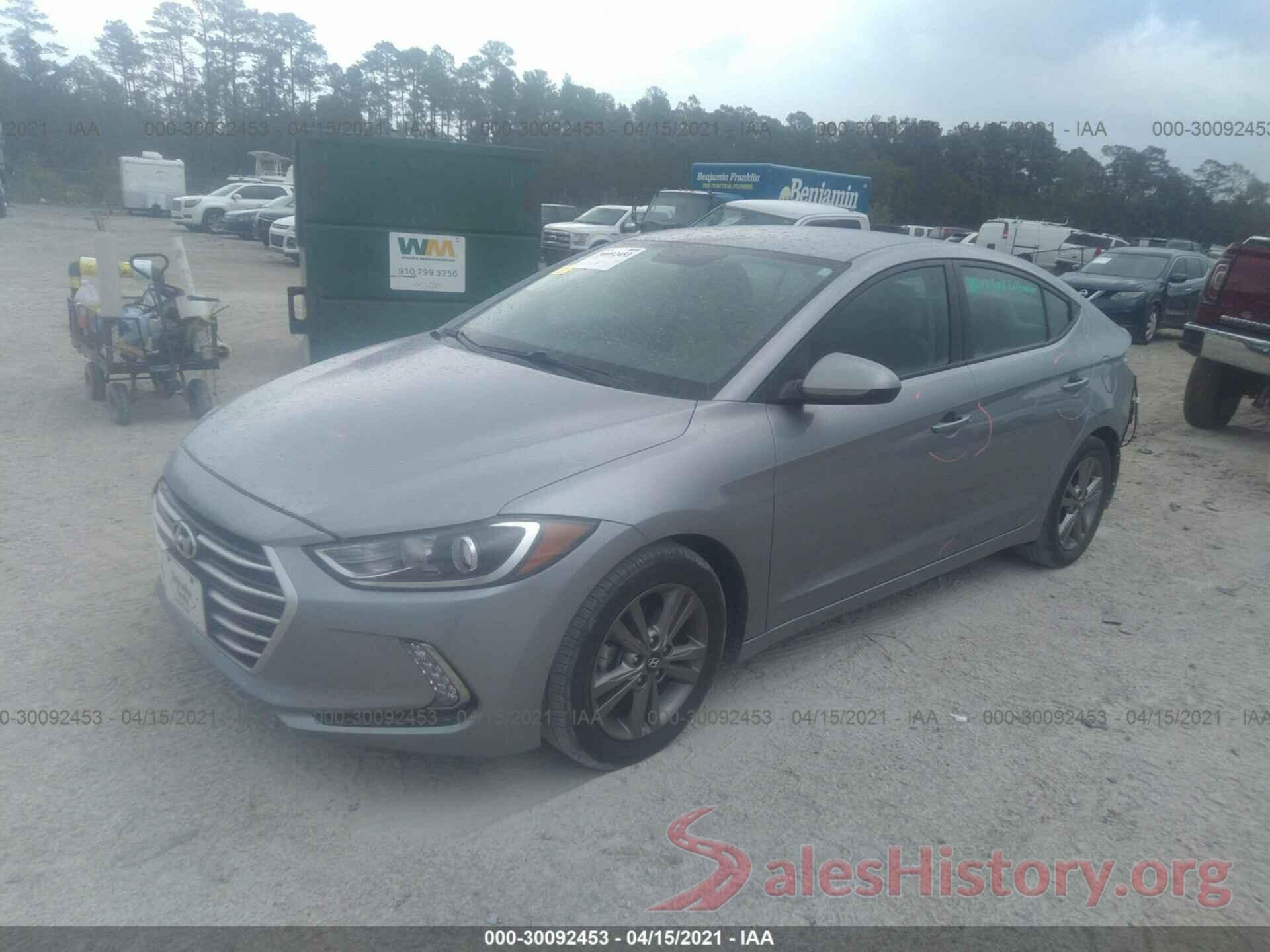 5NPD84LF8HH062519 2017 HYUNDAI ELANTRA