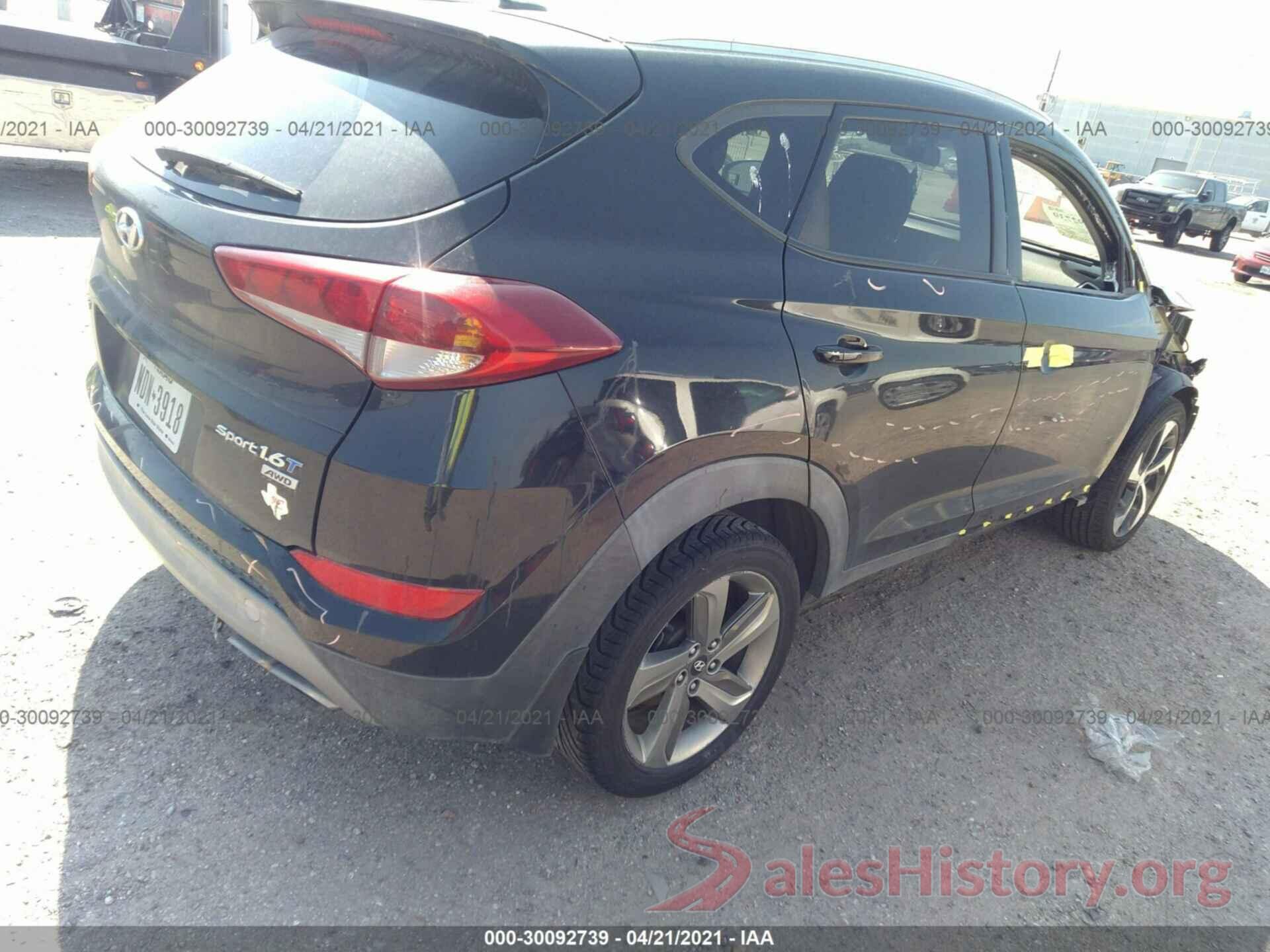 KM8J3CA21HU302118 2017 HYUNDAI TUCSON