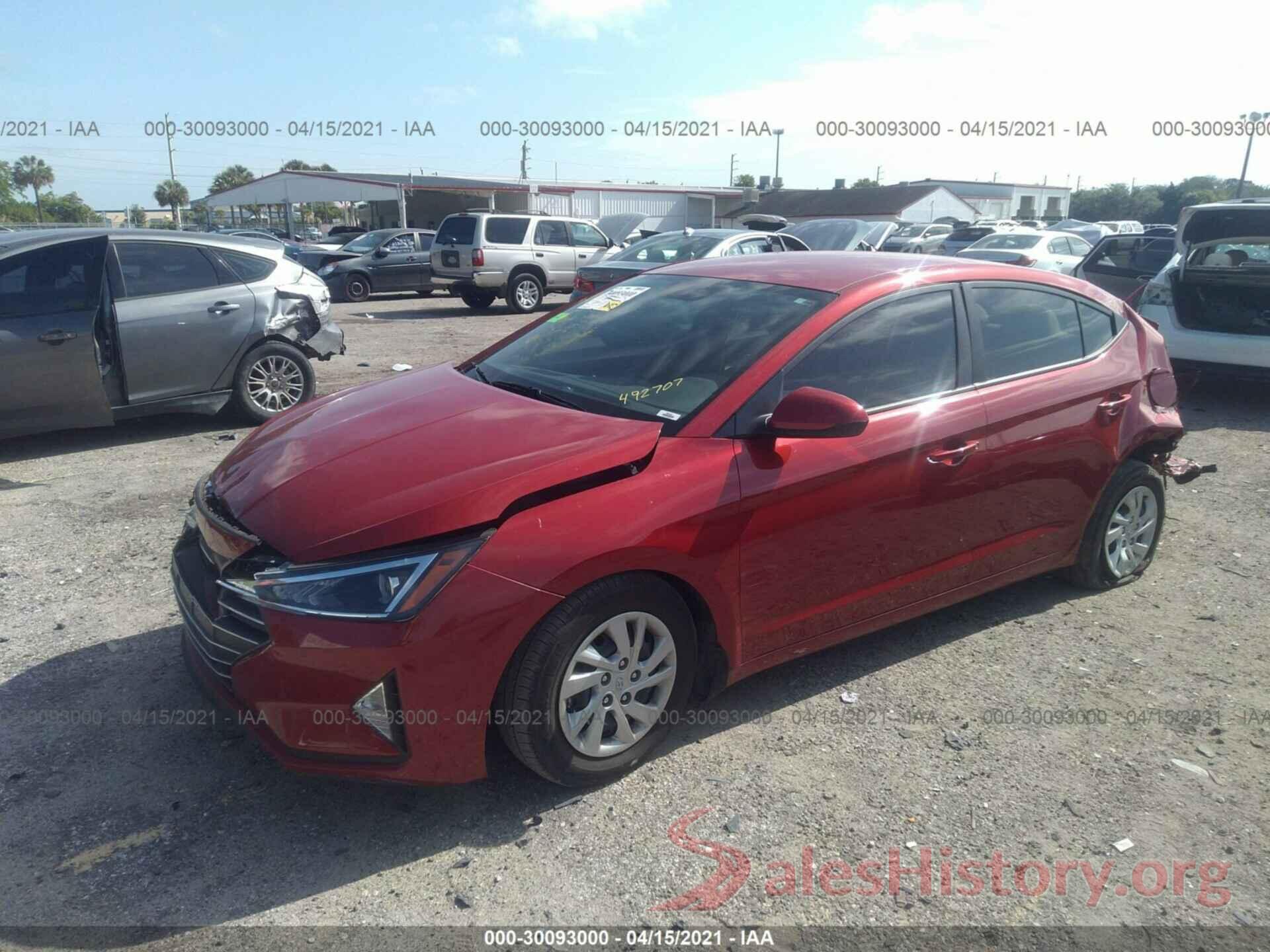 5NPD74LF8KH492707 2019 HYUNDAI ELANTRA