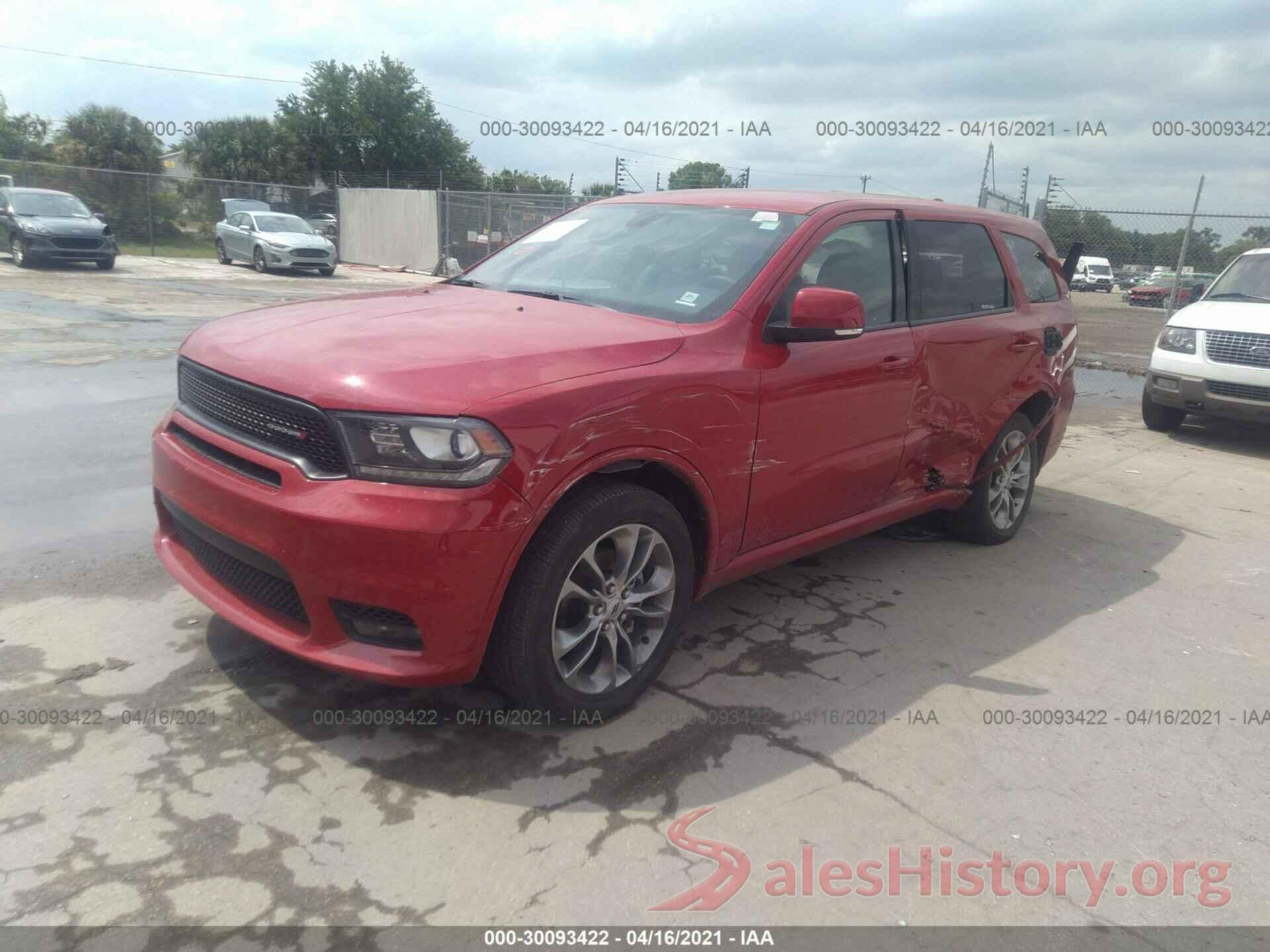 1C4RDJDG2LC286168 2020 DODGE DURANGO