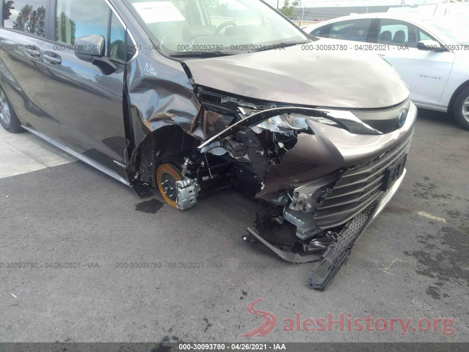 5TDKRKEC4MS014855 2021 TOYOTA SIENNA