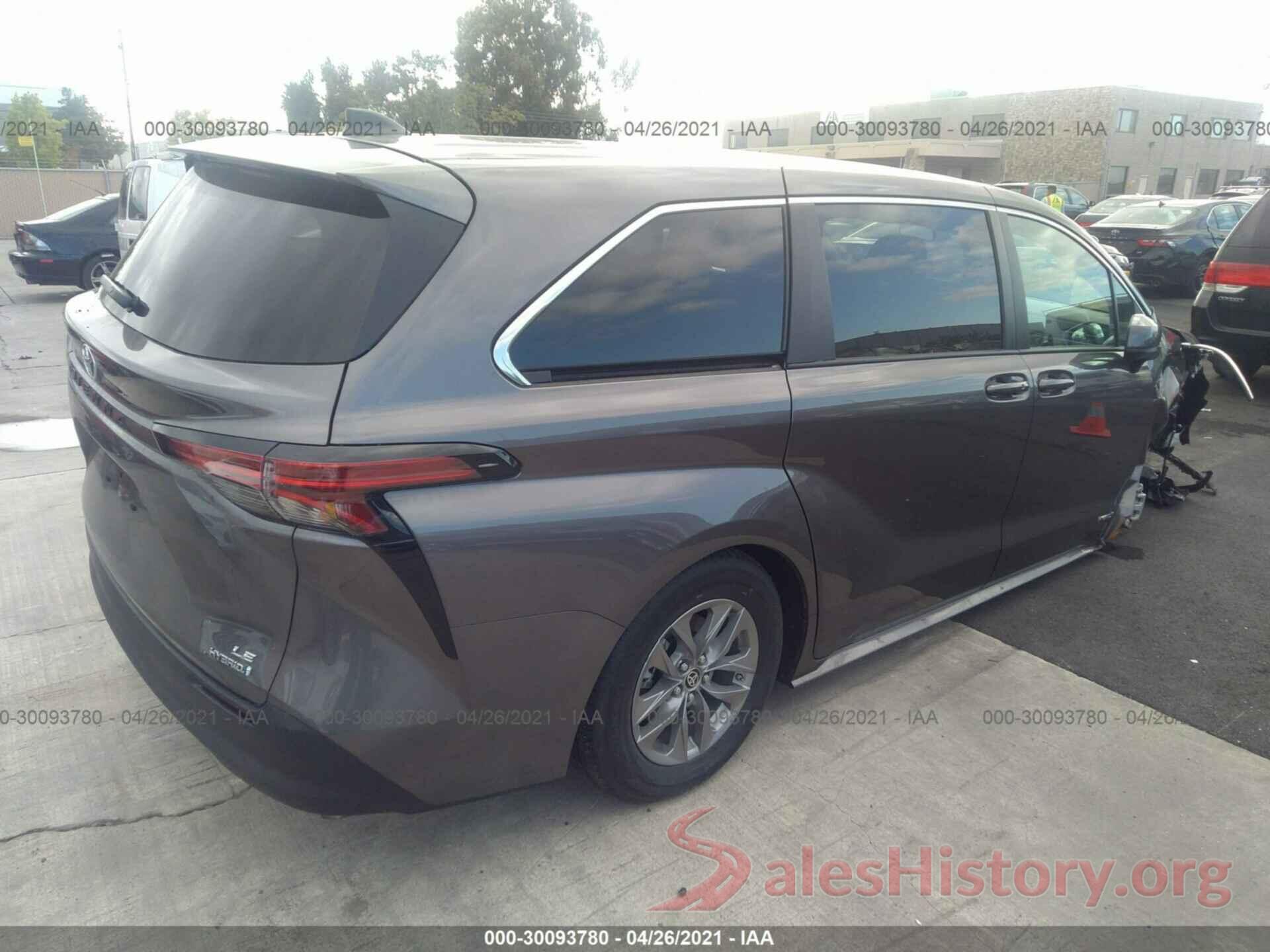 5TDKRKEC4MS014855 2021 TOYOTA SIENNA