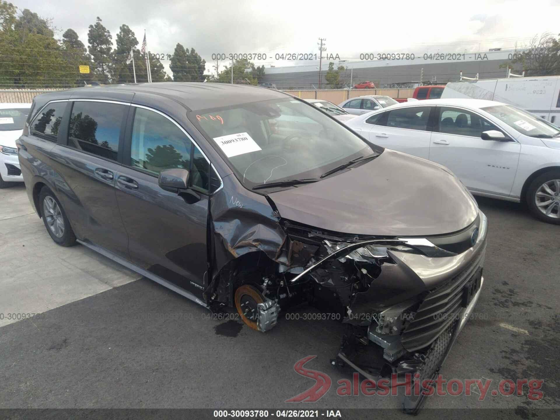 5TDKRKEC4MS014855 2021 TOYOTA SIENNA