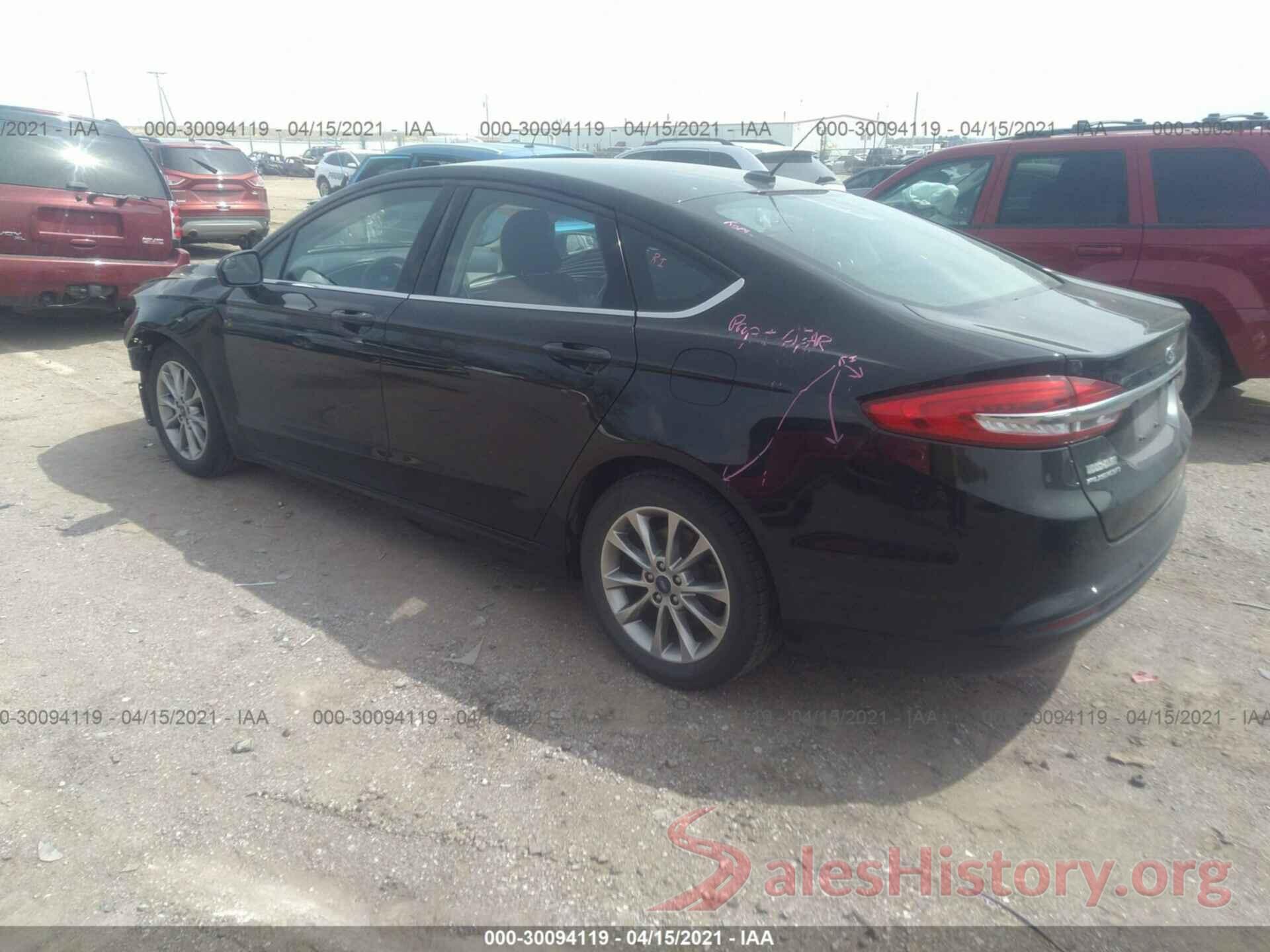 3FA6P0H72HR407343 2017 FORD FUSION