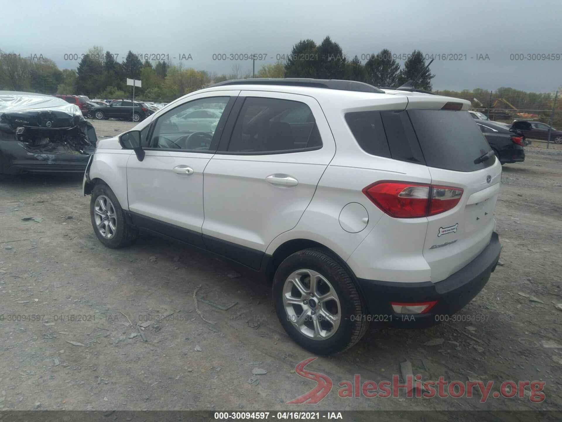 MAJ3S2GE1KC289353 2019 FORD ECOSPORT