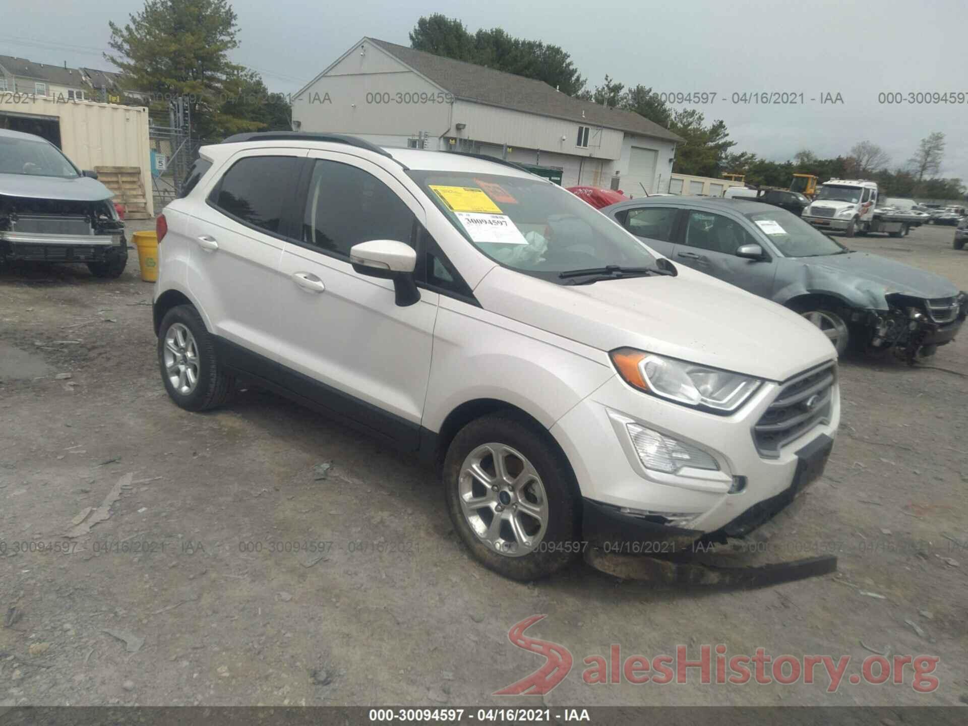 MAJ3S2GE1KC289353 2019 FORD ECOSPORT