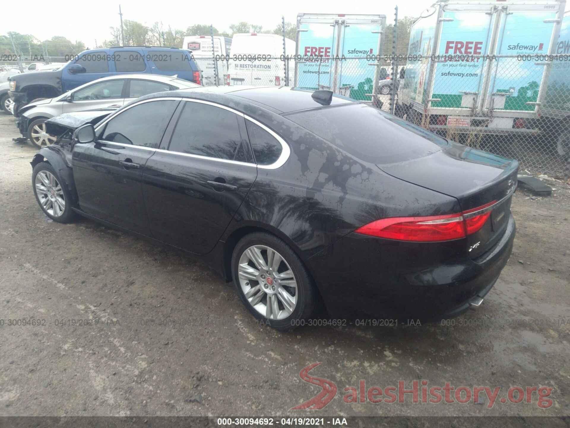 SAJBJ4BV4HCY30370 2017 JAGUAR XF