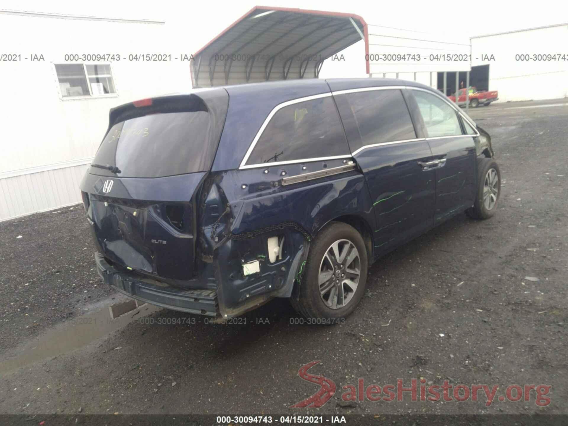 5FNRL5H99GB048266 2016 HONDA ODYSSEY