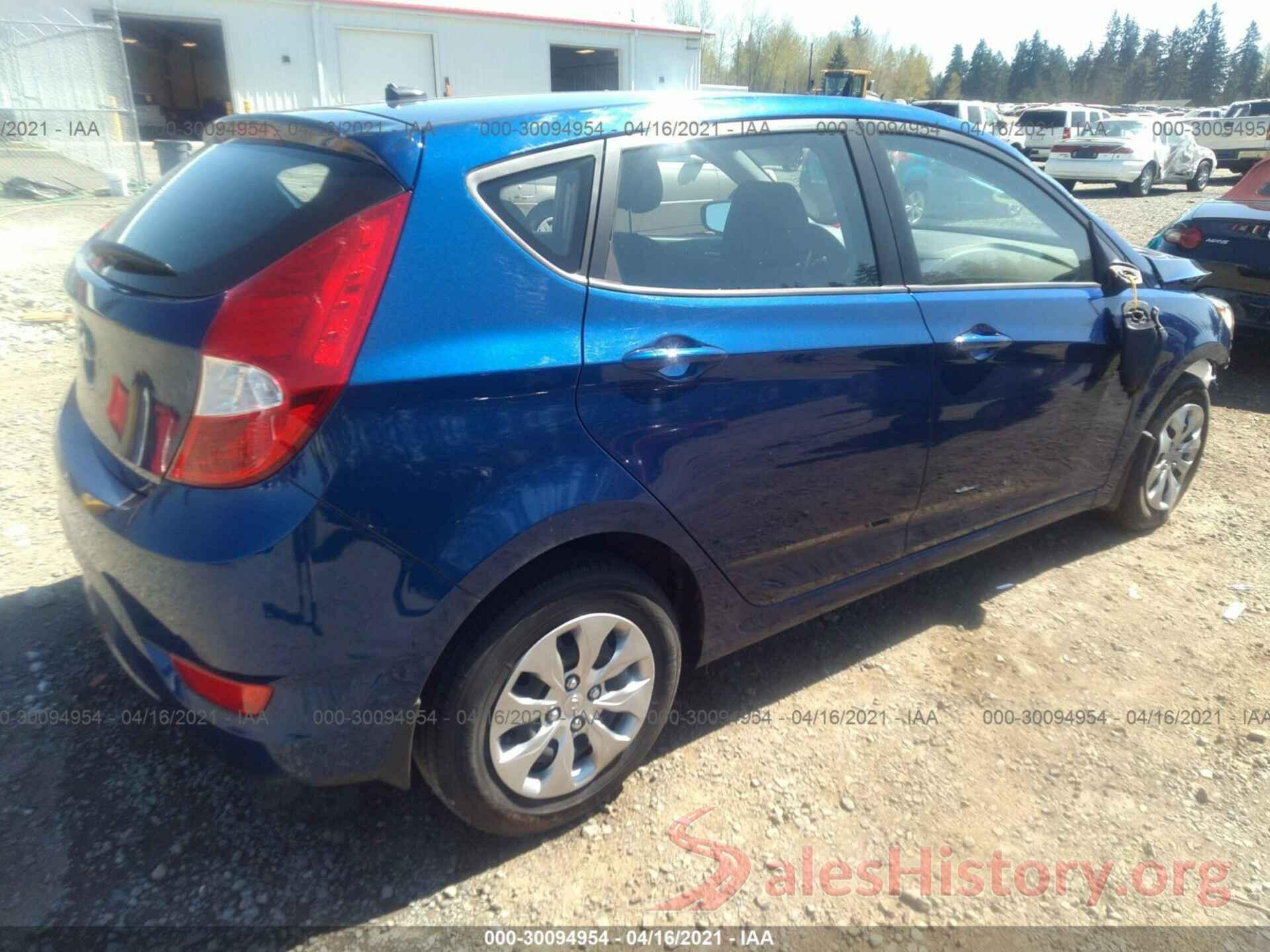 KMHCT5AE5HU321348 2017 HYUNDAI ACCENT