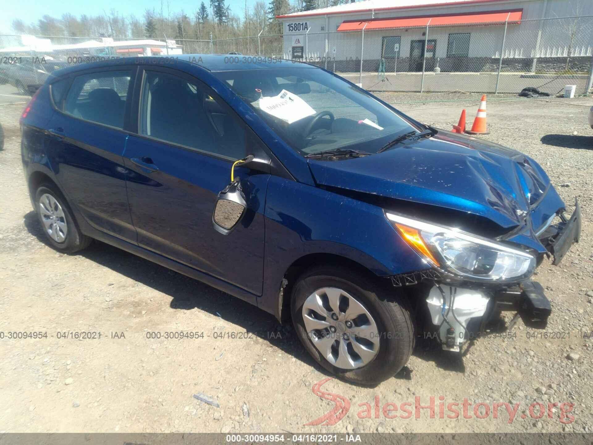 KMHCT5AE5HU321348 2017 HYUNDAI ACCENT