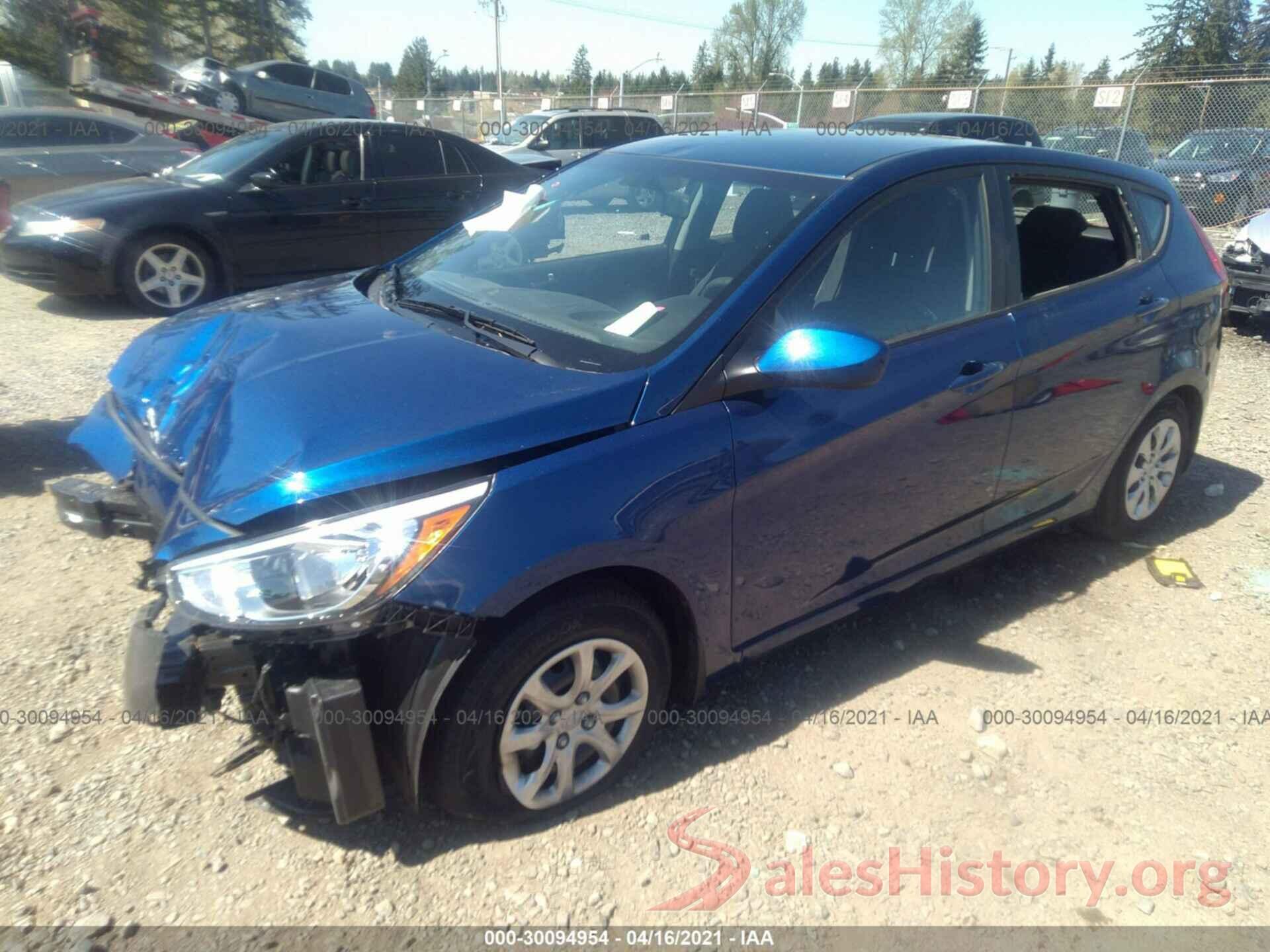 KMHCT5AE5HU321348 2017 HYUNDAI ACCENT