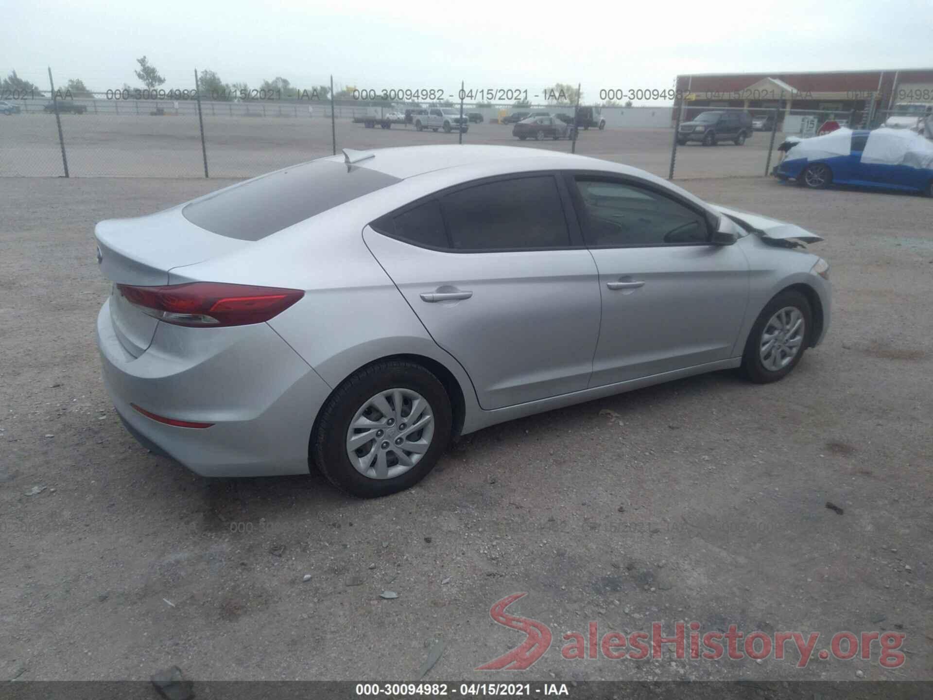 5NPD74LFXHH161720 2017 HYUNDAI ELANTRA