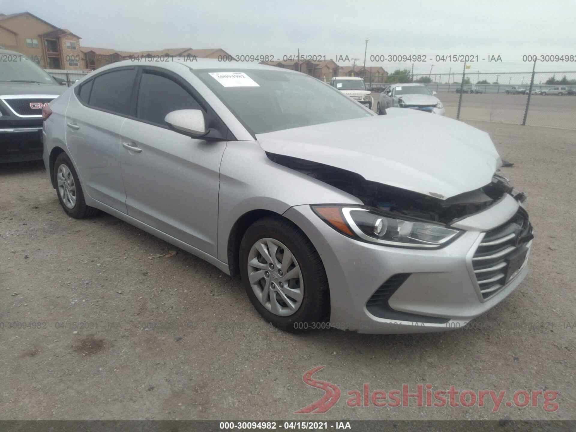 5NPD74LFXHH161720 2017 HYUNDAI ELANTRA