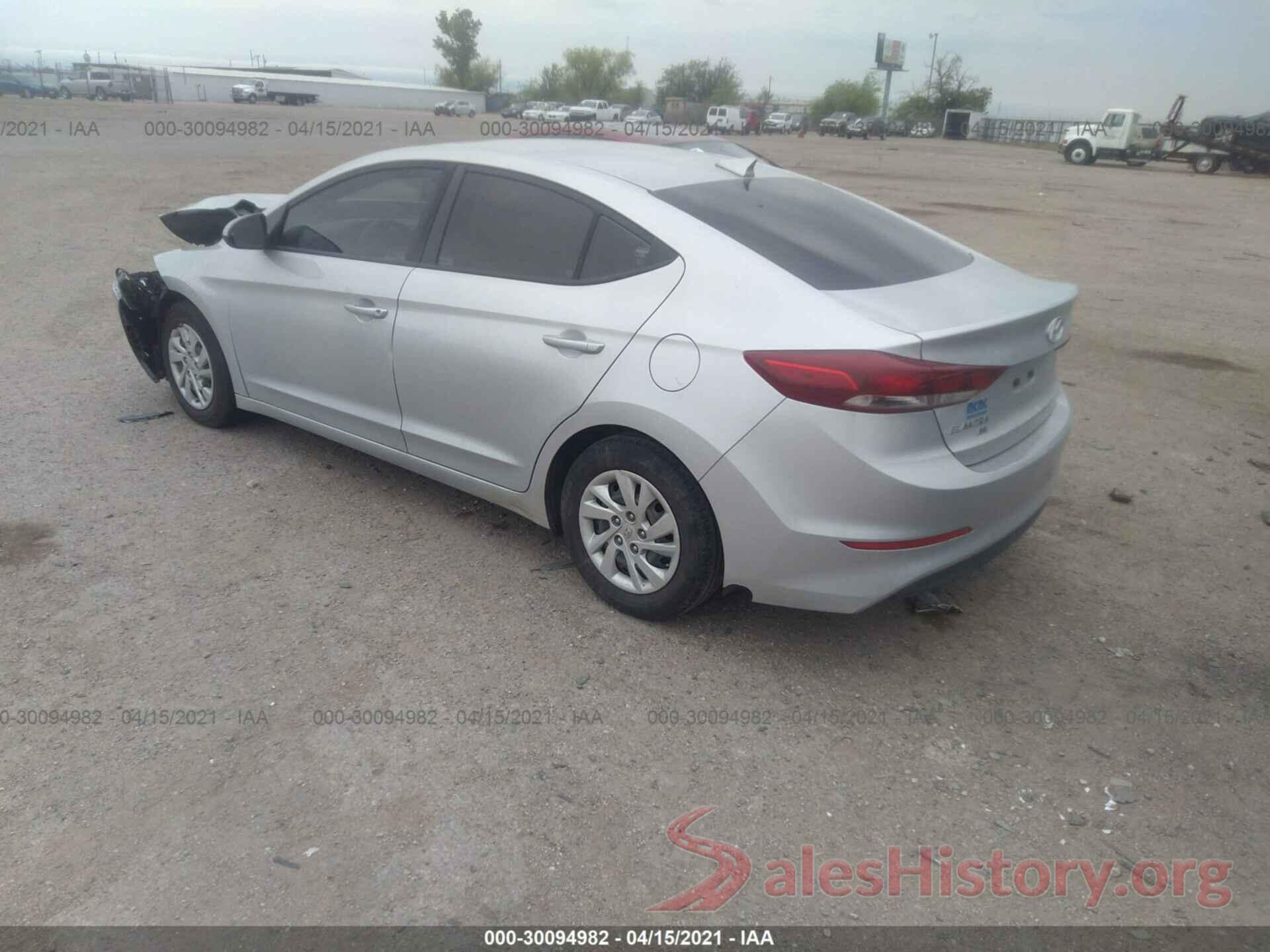 5NPD74LFXHH161720 2017 HYUNDAI ELANTRA