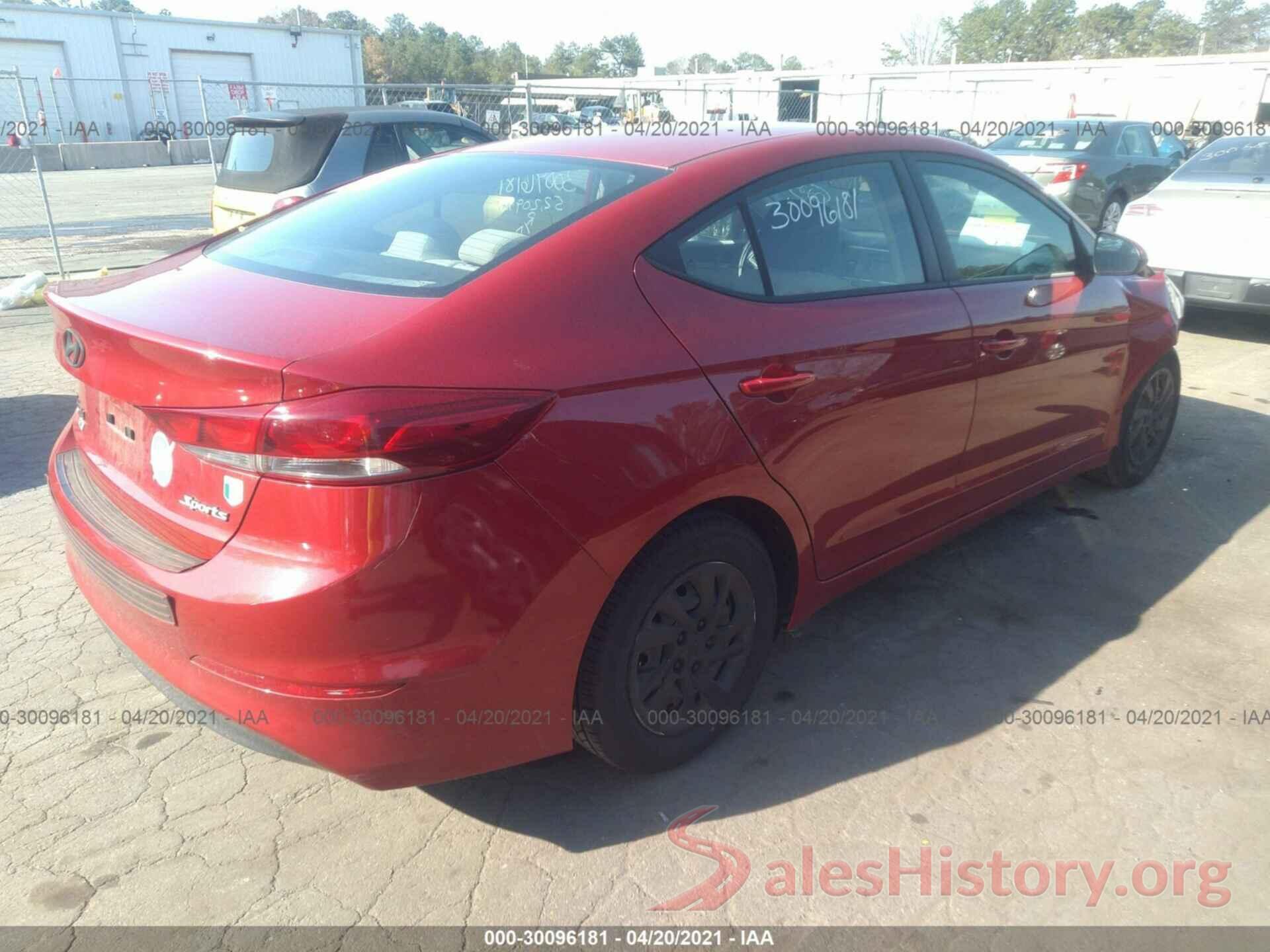 5NPD74LF7JH221183 2018 HYUNDAI ELANTRA