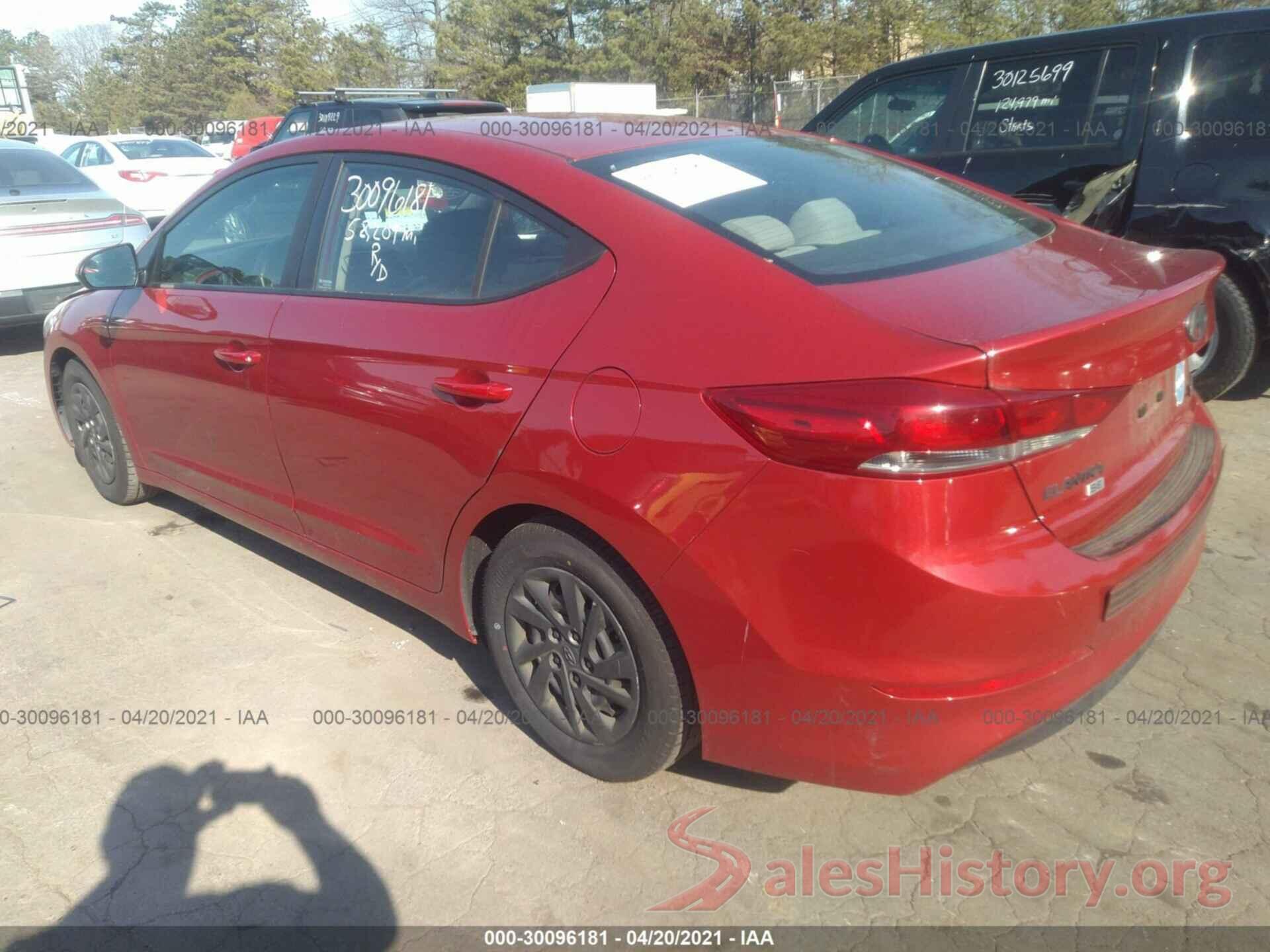 5NPD74LF7JH221183 2018 HYUNDAI ELANTRA