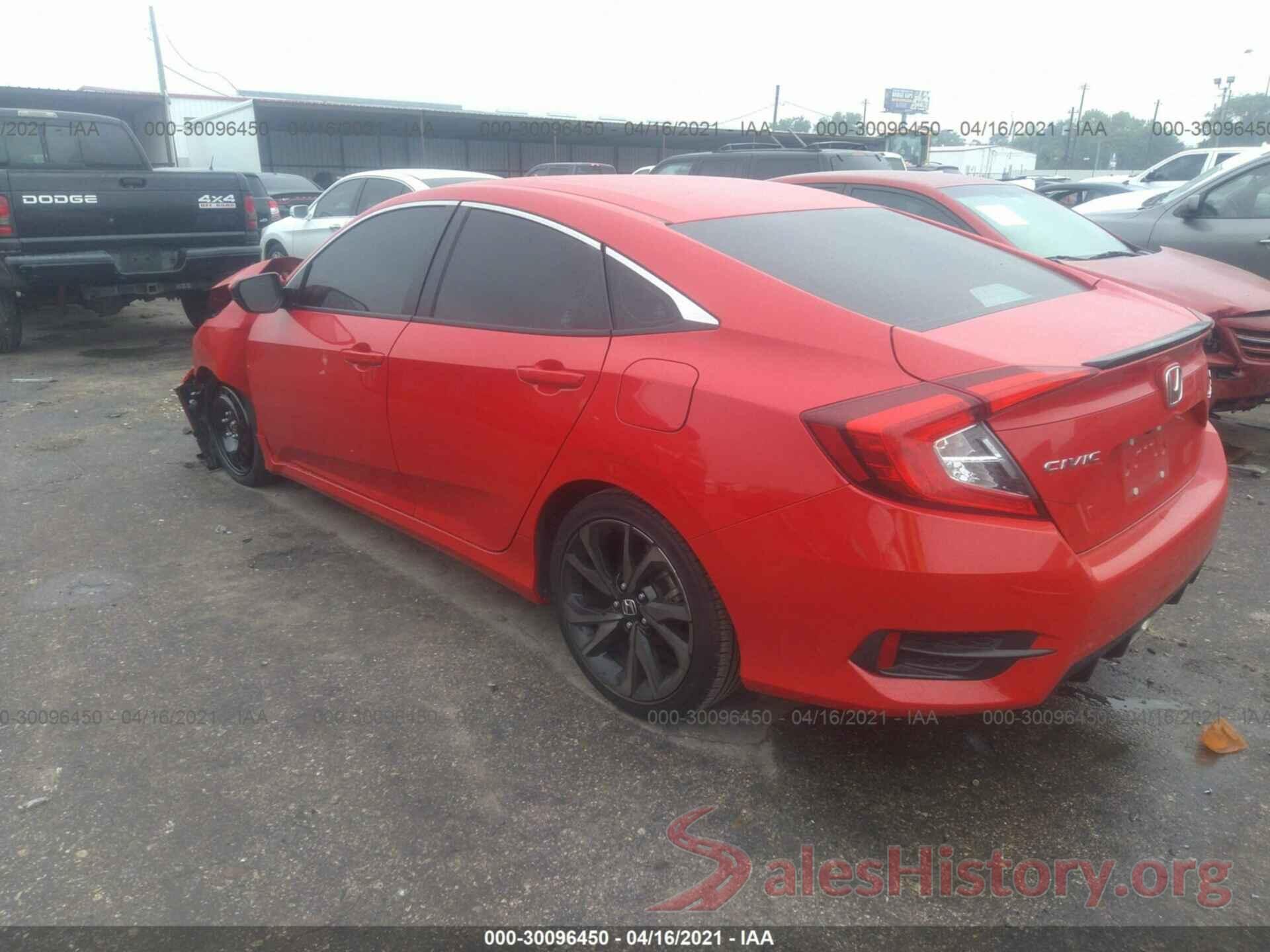 2HGFC2F82KH597680 2019 HONDA CIVIC SEDAN