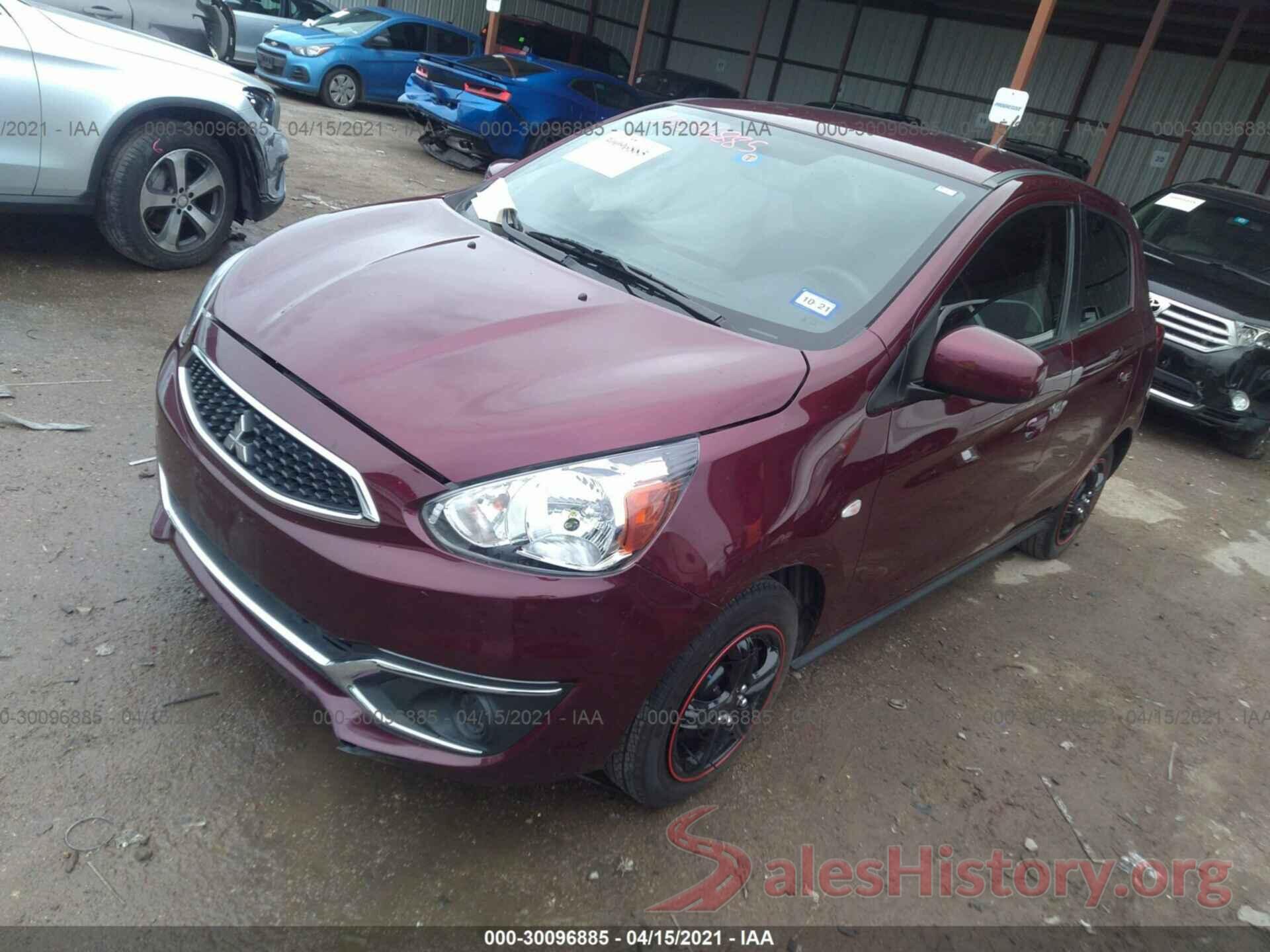 ML32A3HJ7KH016644 2019 MITSUBISHI MIRAGE