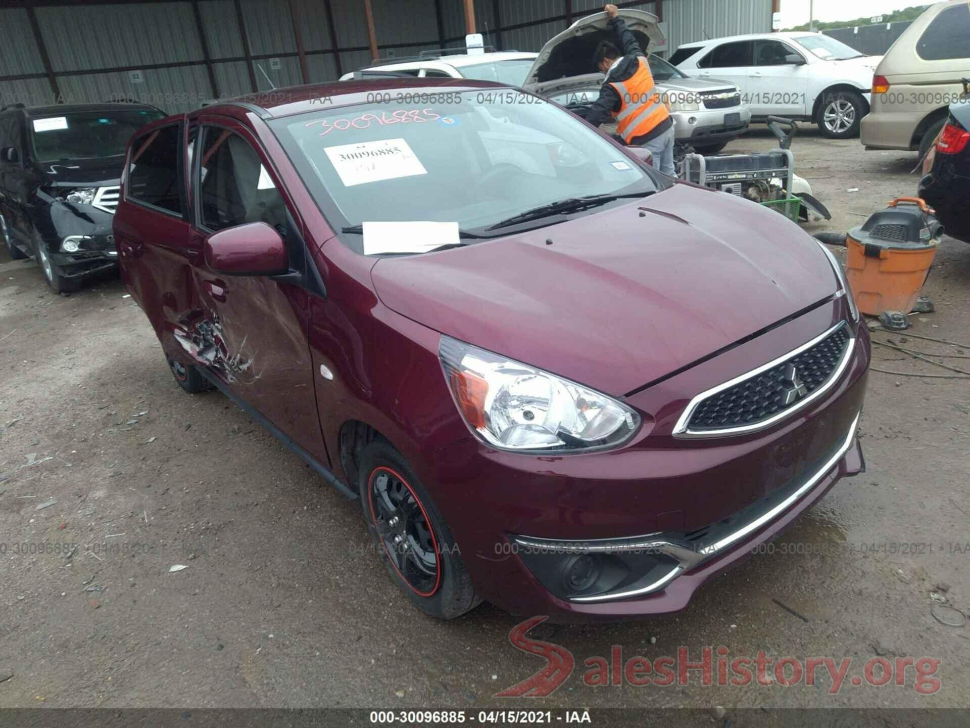 ML32A3HJ7KH016644 2019 MITSUBISHI MIRAGE