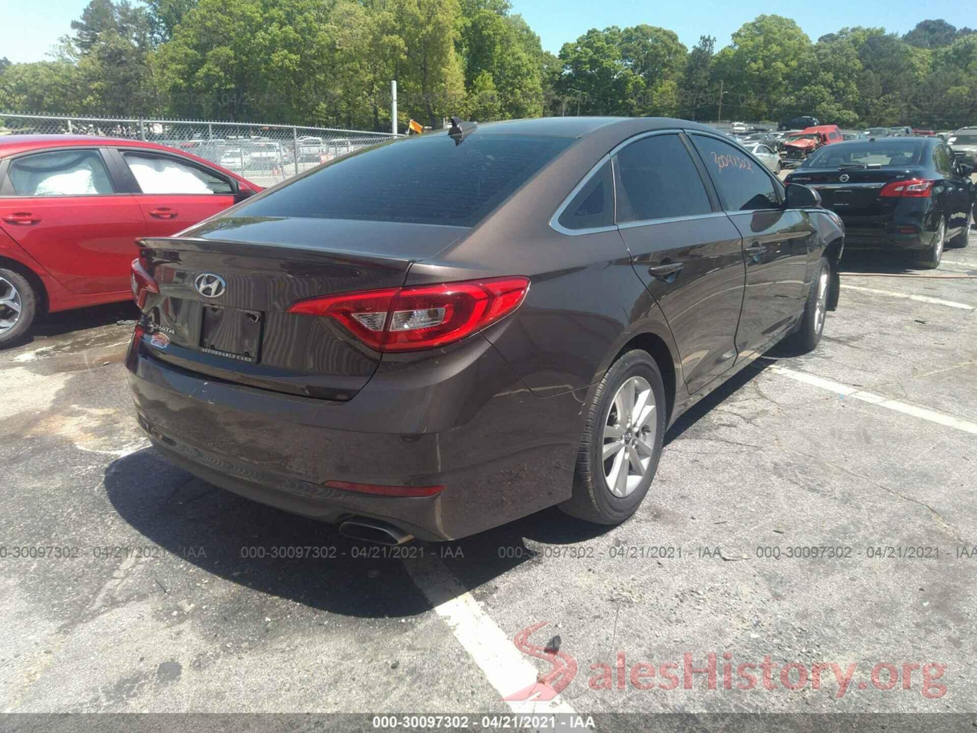 5NPE24AFXGH342580 2016 HYUNDAI SONATA